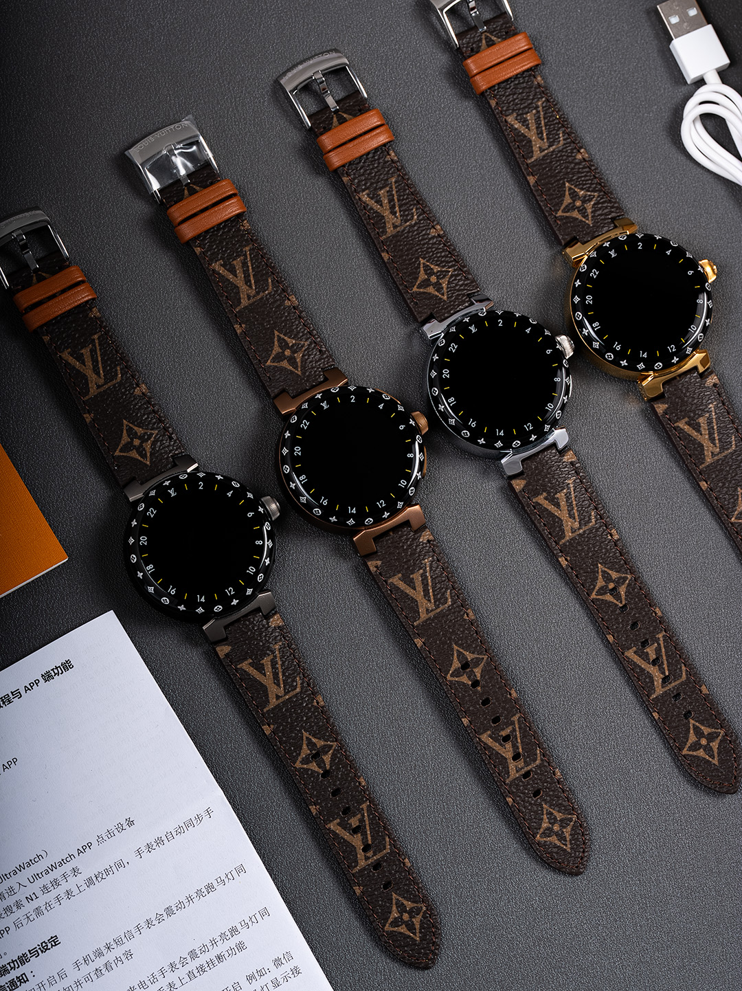 LV A貨 女款 智能觸控錶盤手錶 Monogram 錶帶潮流款| 7 LV A貨 女款 智能觸控錶盤手錶 Monogram 錶帶潮流款