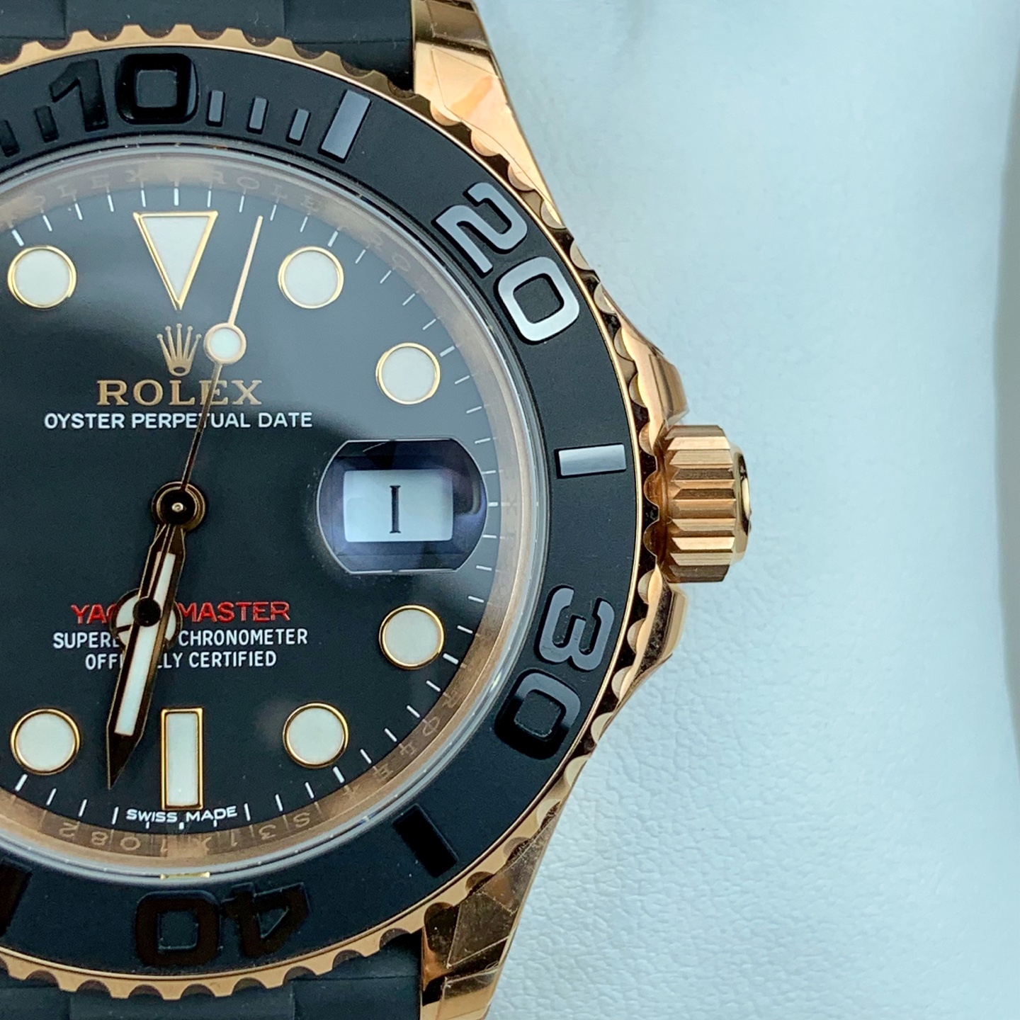 Rolex Yacht-Master 黑盘橡胶带男士机械腕表 高仿复刻| 11 Rolex Yacht-Master 黑盘橡胶带男士机械腕表 高仿复刻