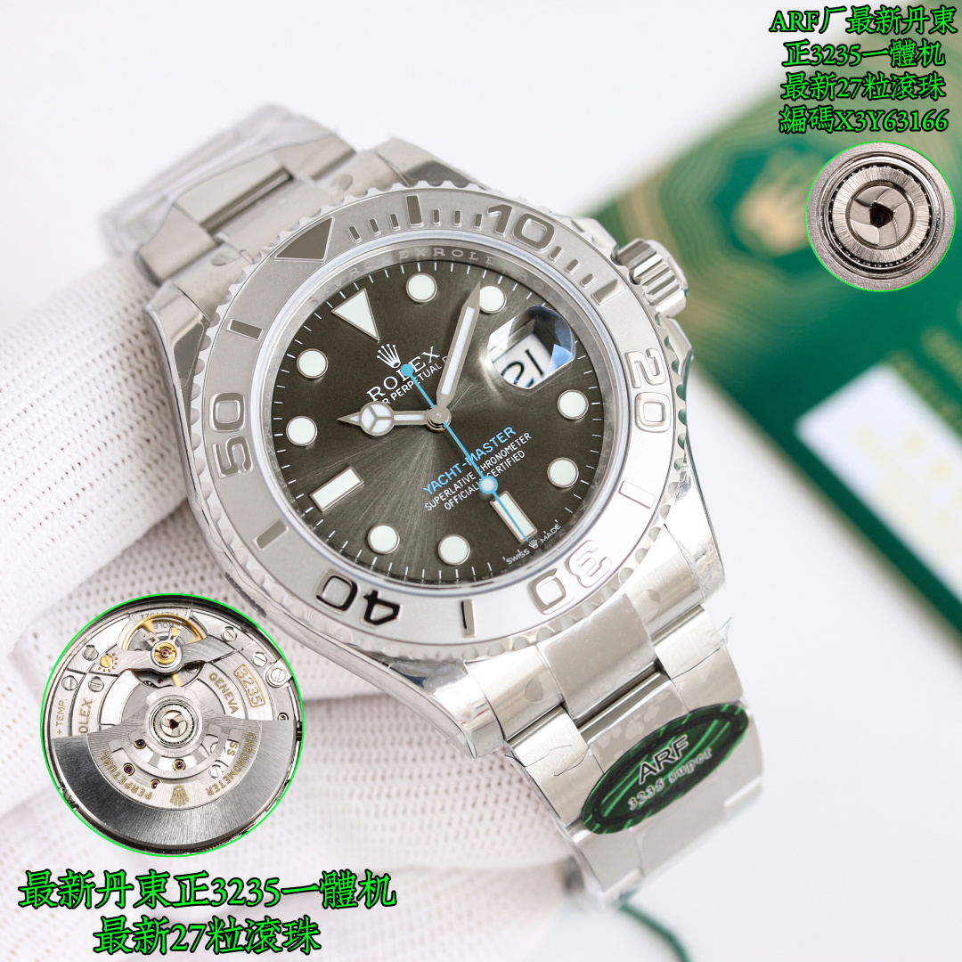 Rolex Yacht-Master 间金钢带黑盘男士机械腕表 一比一复刻| 13 Rolex Yacht-Master 间金钢带黑盘男士机械腕表 一比一复刻