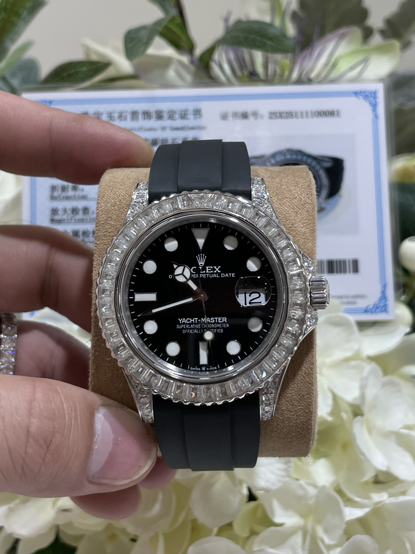 Rolex Yacht-Master 精钢黑盘男士机械腕表 一比一复刻