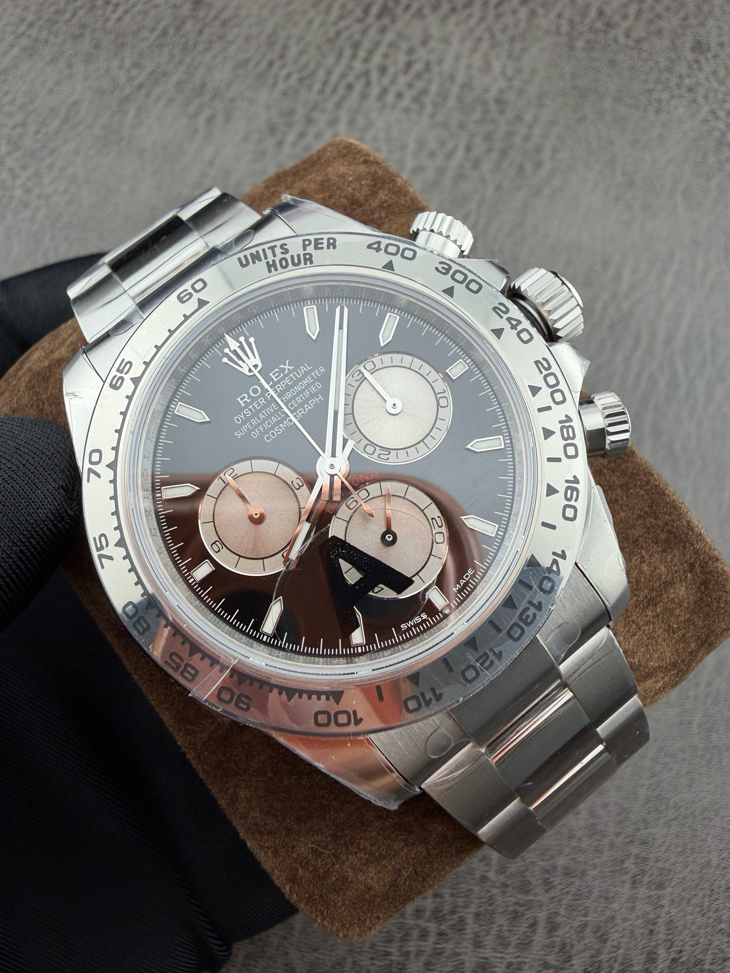 ROLEX 高仿 男款 Daytona 計時腕錶 黑灰熊貓盤 經典運動風