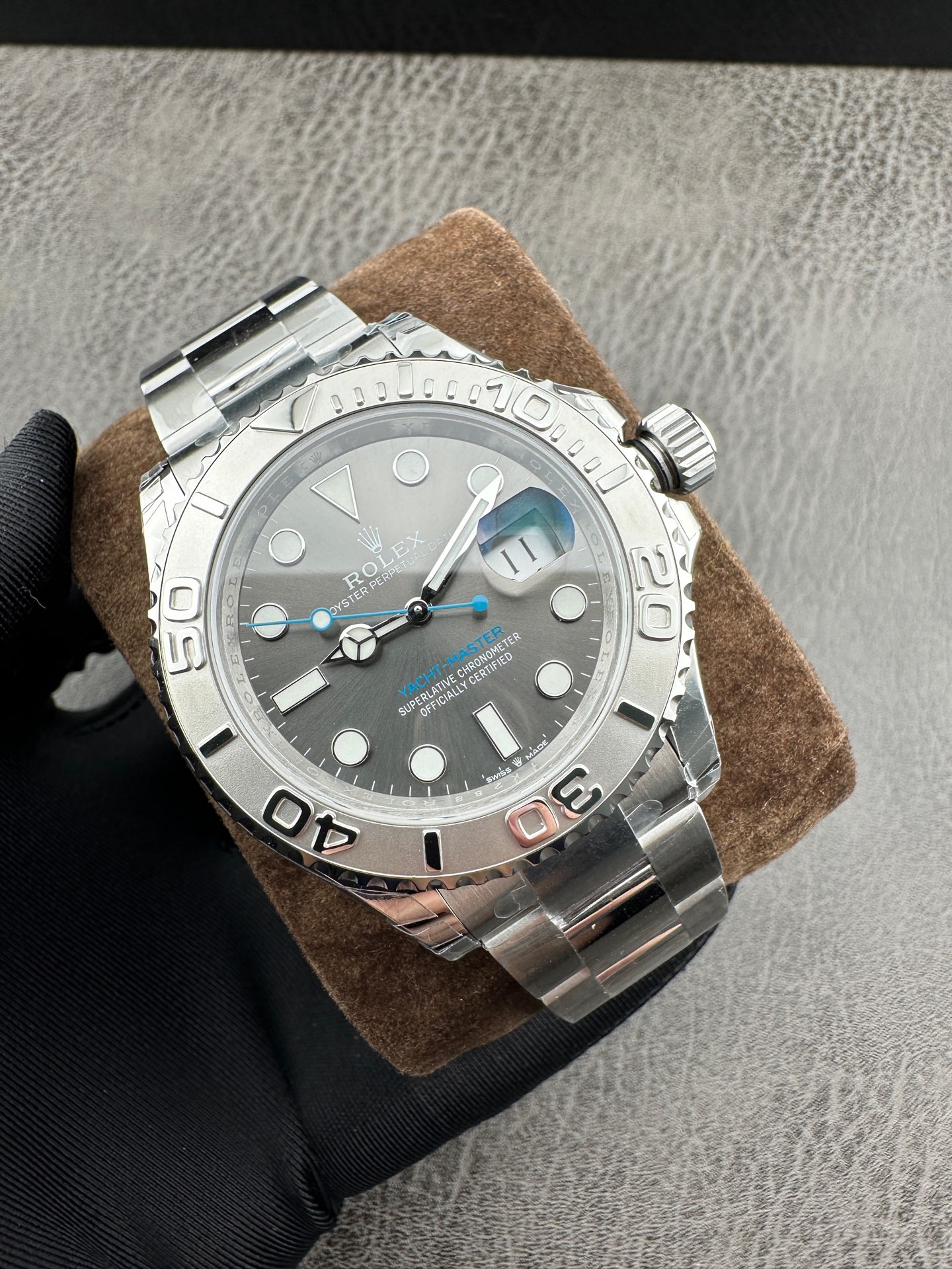 ROLEX 一比一 男款 Yacht-Master 黑面膠帶 潛水風運動腕錶
