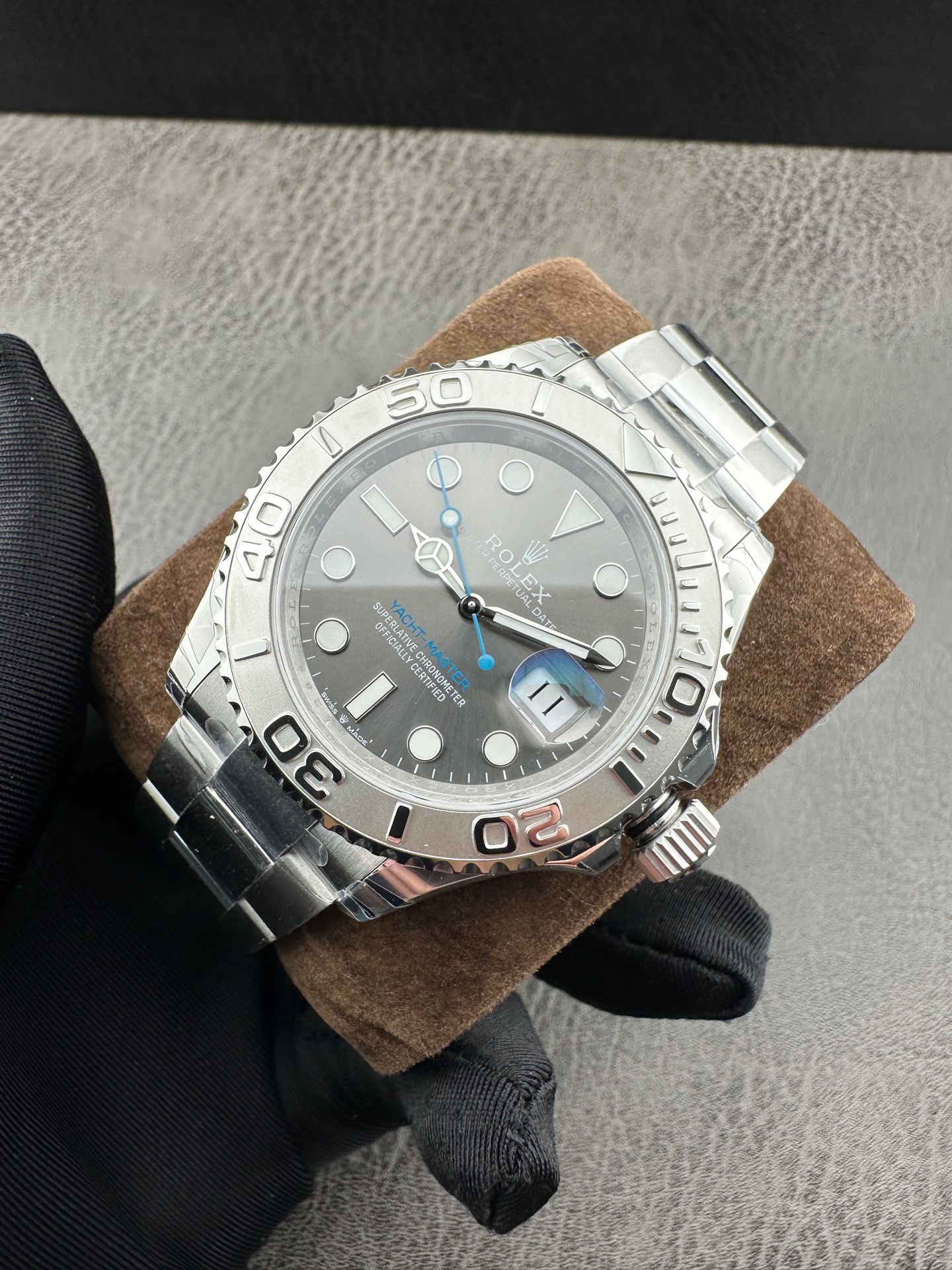 ROLEX 一比一 男款 Yacht-Master 黑面膠帶 潛水風運動腕錶