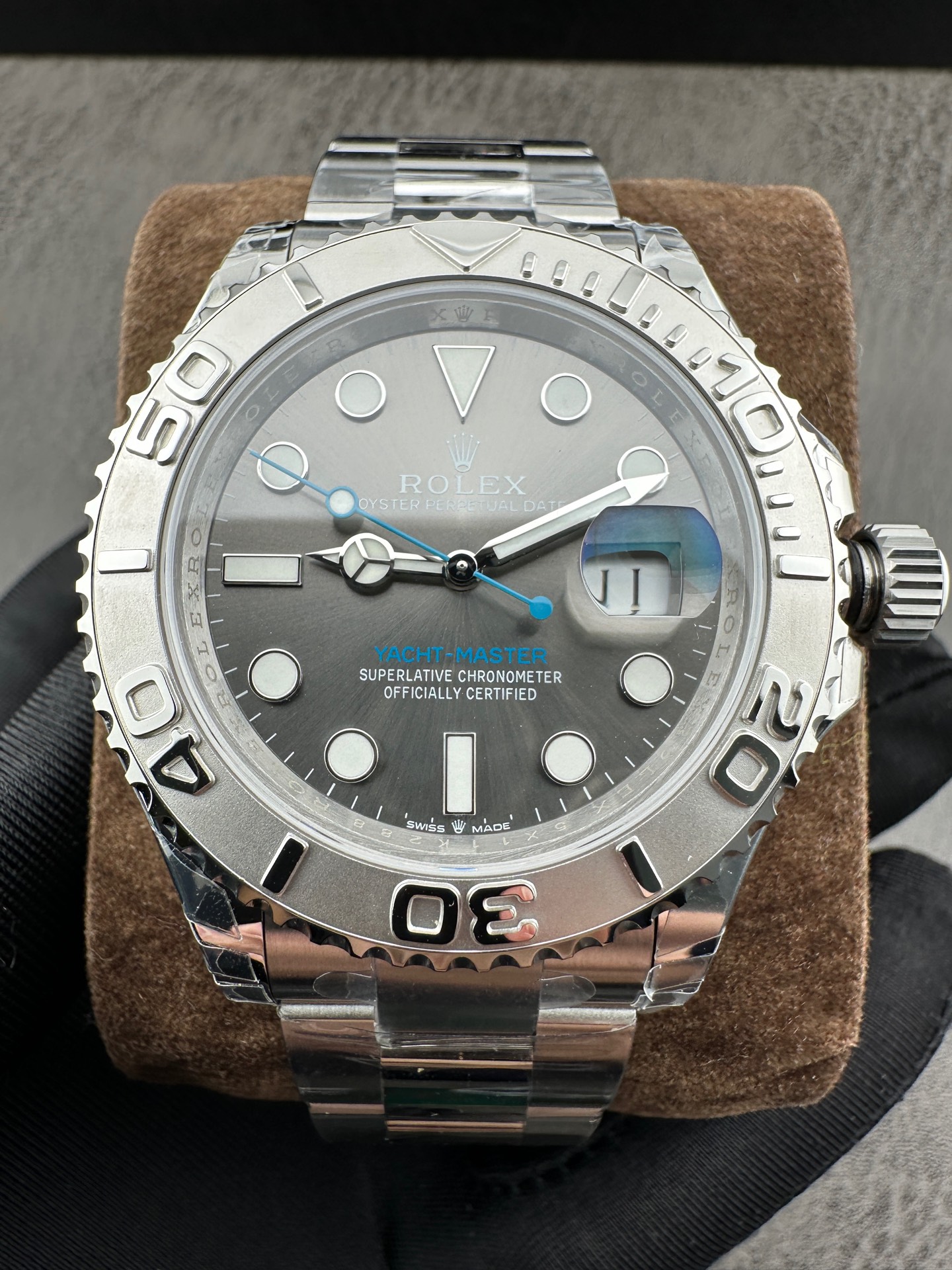 ROLEX 一比一 男款 Yacht-Master 黑面膠帶 潛水風運動腕錶