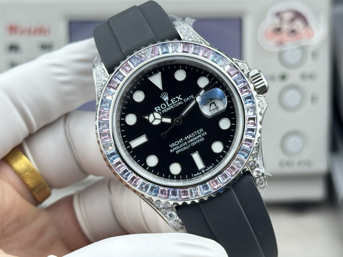 ROLEX 原單 男款 Yacht-Master 彩鑽圈設計 個性奢華腕錶| 14 ROLEX 原單 男款 Yacht-Master 彩鑽圈設計 個性奢華腕錶