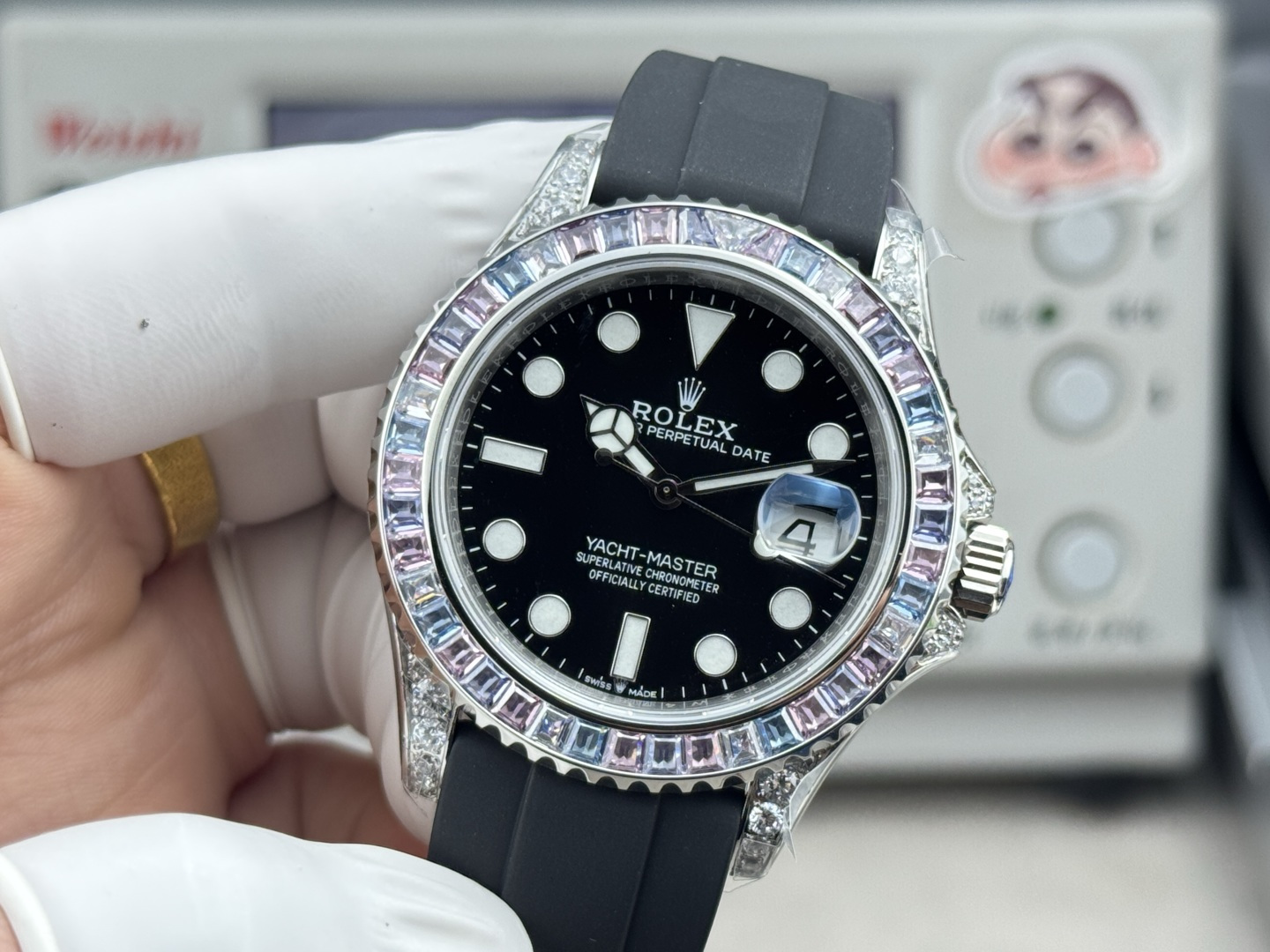 ROLEX 原單 男款 Yacht-Master 彩鑽圈設計 個性奢華腕錶| 13 ROLEX 原單 男款 Yacht-Master 彩鑽圈設計 個性奢華腕錶