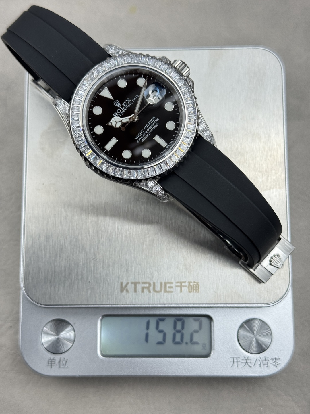 ROLEX 高仿 男款 Yacht-Master 彩鑽黑面 高級訂製腕錶| 9 ROLEX 高仿 男款 Yacht-Master 彩鑽黑面 高級訂製腕錶