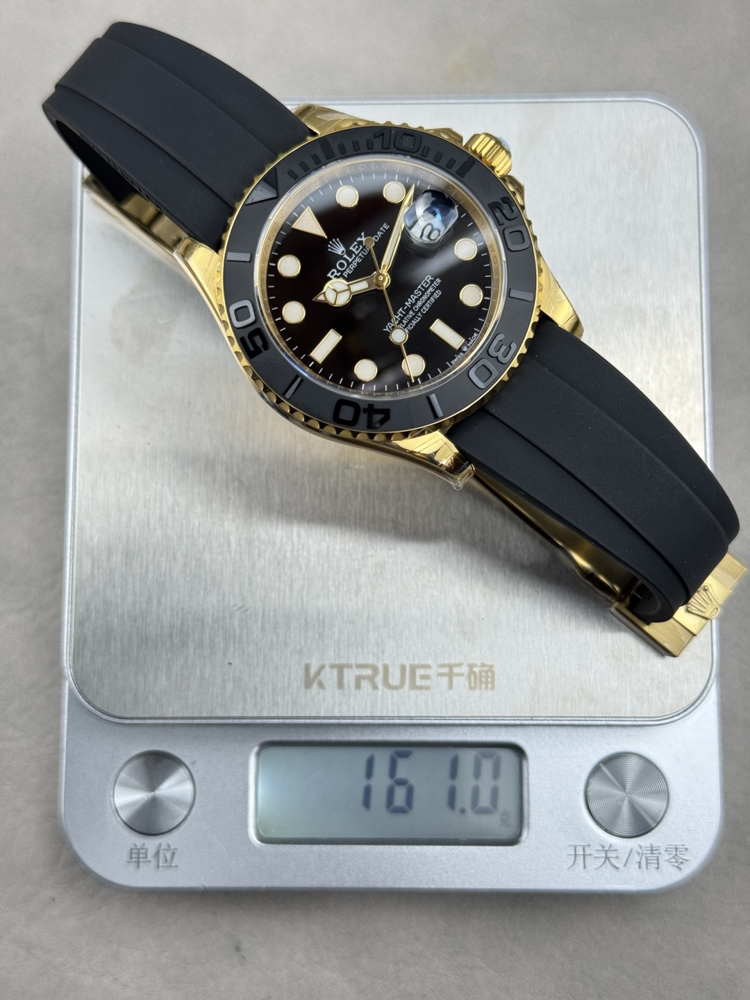 ROLEX A貨 男款 Yacht-Master 黑金配色 膠帶運動腕錶| 9 ROLEX A貨 男款 Yacht-Master 黑金配色 膠帶運動腕錶