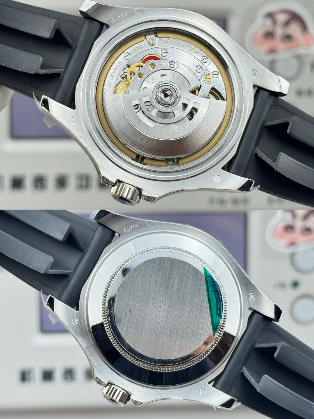 ROLEX 高仿 男款 Yacht-Master 黑面膠帶 運動潛水腕錶| 7 ROLEX 高仿 男款 Yacht-Master 黑面膠帶 運動潛水腕錶