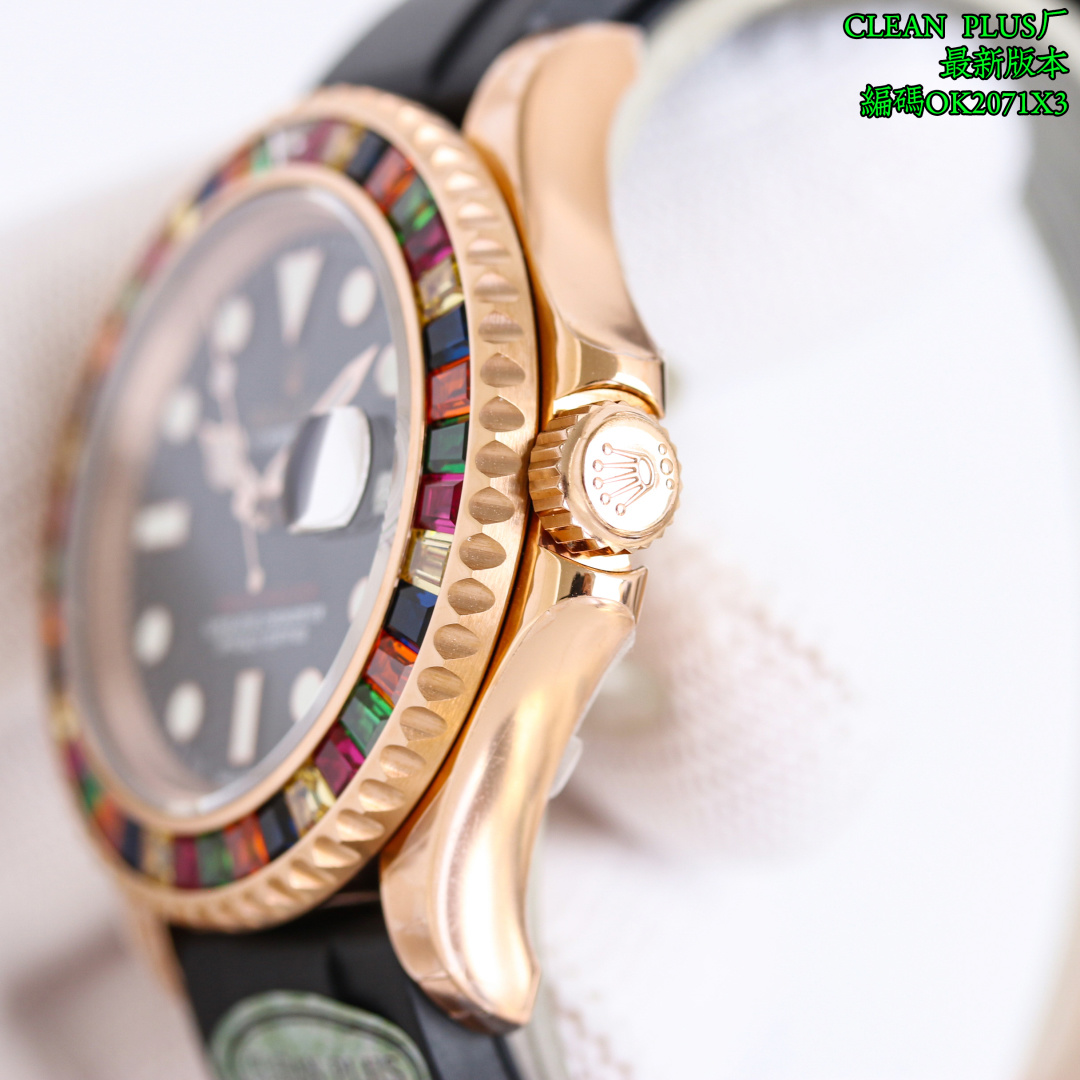 ROLEX 一比一 男款 Yacht-Master 彩鑽圈黑面 奢華運動腕錶| 12 ROLEX 一比一 男款 Yacht-Master 彩鑽圈黑面 奢華運動腕錶