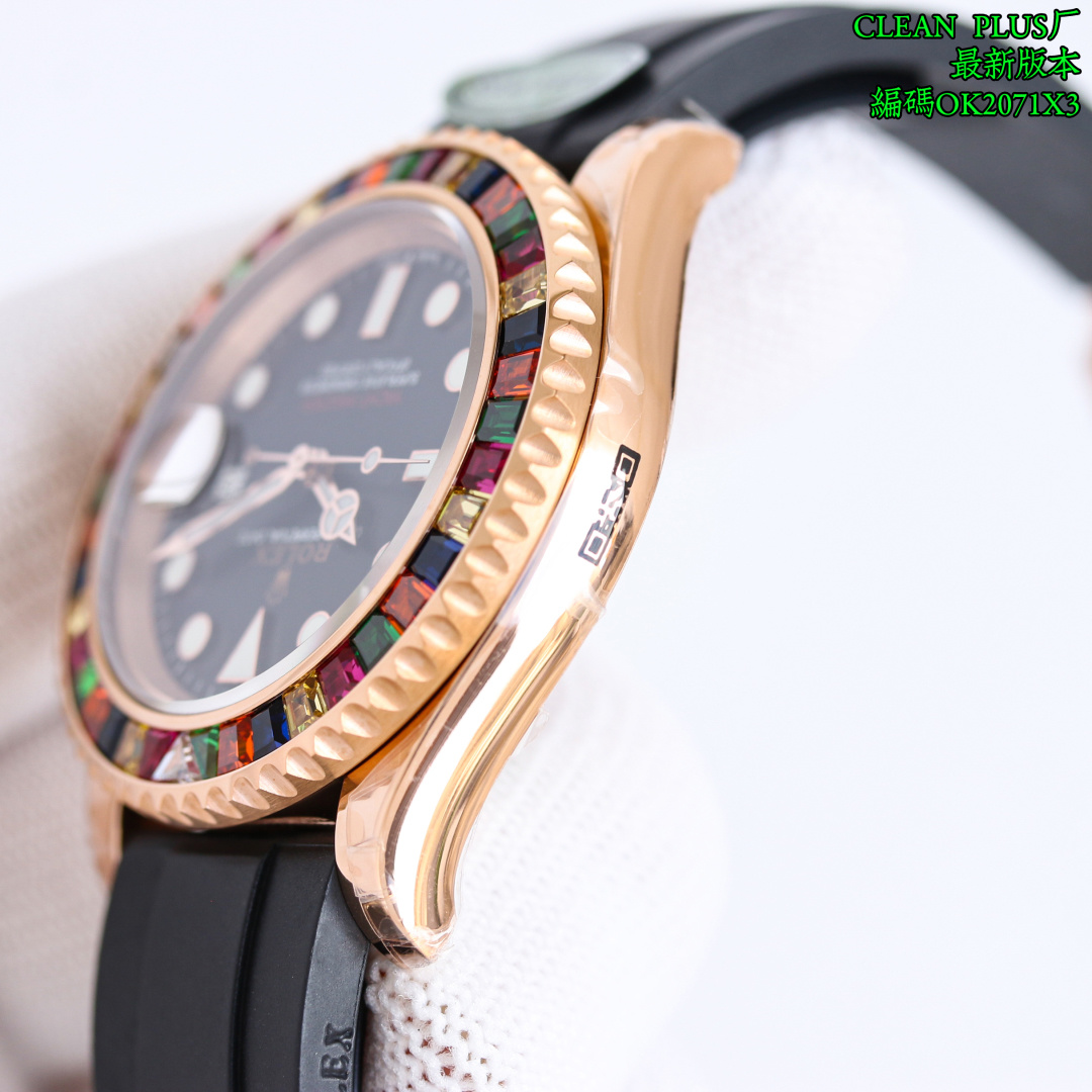 ROLEX 一比一 男款 Yacht-Master 彩鑽圈黑面 奢華運動腕錶| 11 ROLEX 一比一 男款 Yacht-Master 彩鑽圈黑面 奢華運動腕錶