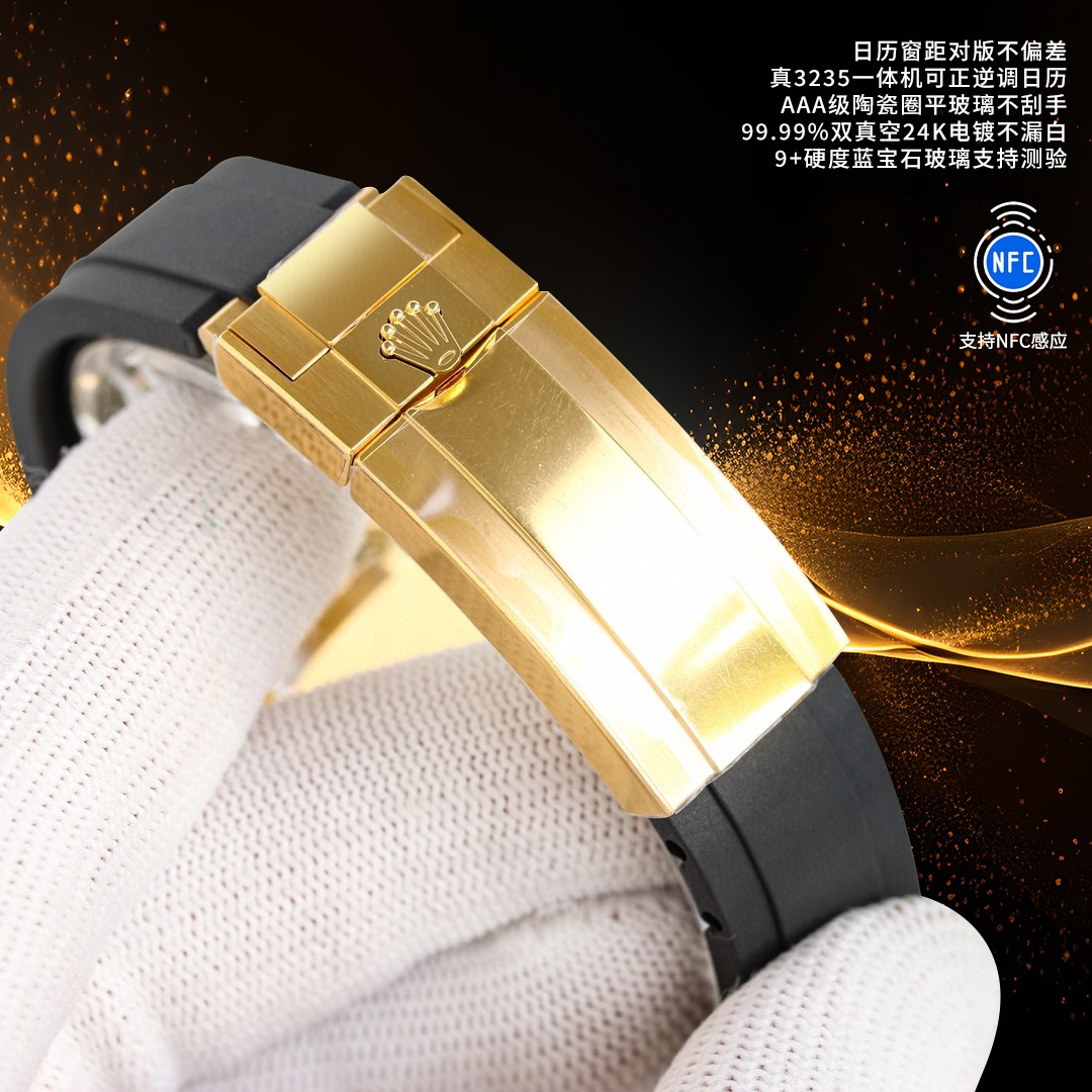 ROLEX A貨 男款 Yacht-Master 黑面陶瓷圈 膠帶運動腕錶| 10 ROLEX A貨 男款 Yacht-Master 黑面陶瓷圈 膠帶運動腕錶