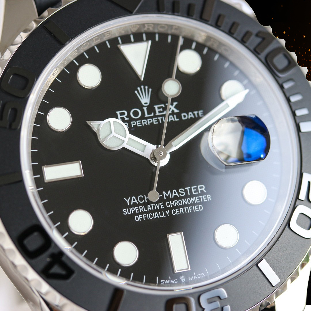 ROLEX 高仿 男款 Yacht-Master 黑金配色 運動休閒腕錶| 11 ROLEX 高仿 男款 Yacht-Master 黑金配色 運動休閒腕錶