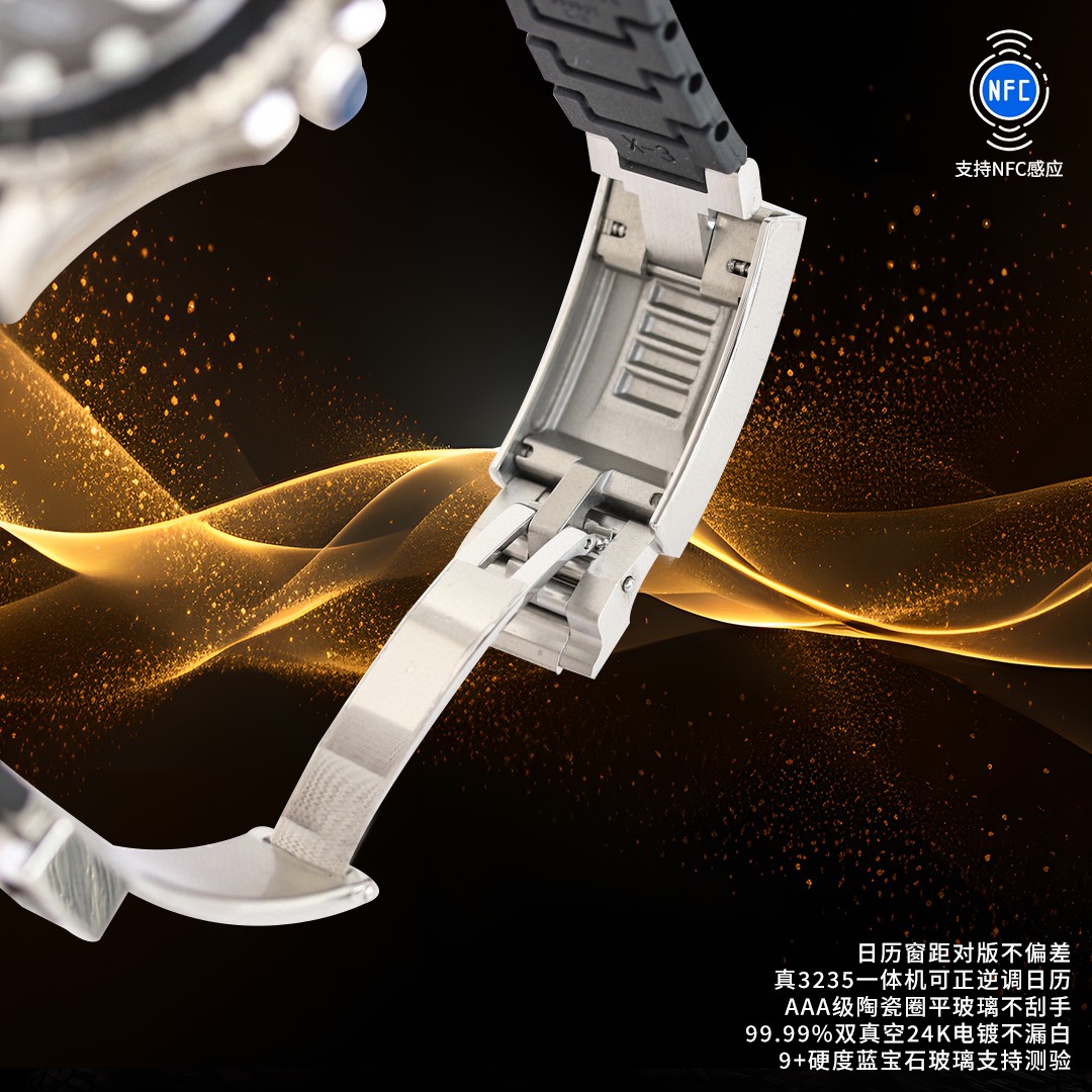 ROLEX 高仿 男款 Yacht-Master 黑金配色 運動休閒腕錶| 7 ROLEX 高仿 男款 Yacht-Master 黑金配色 運動休閒腕錶