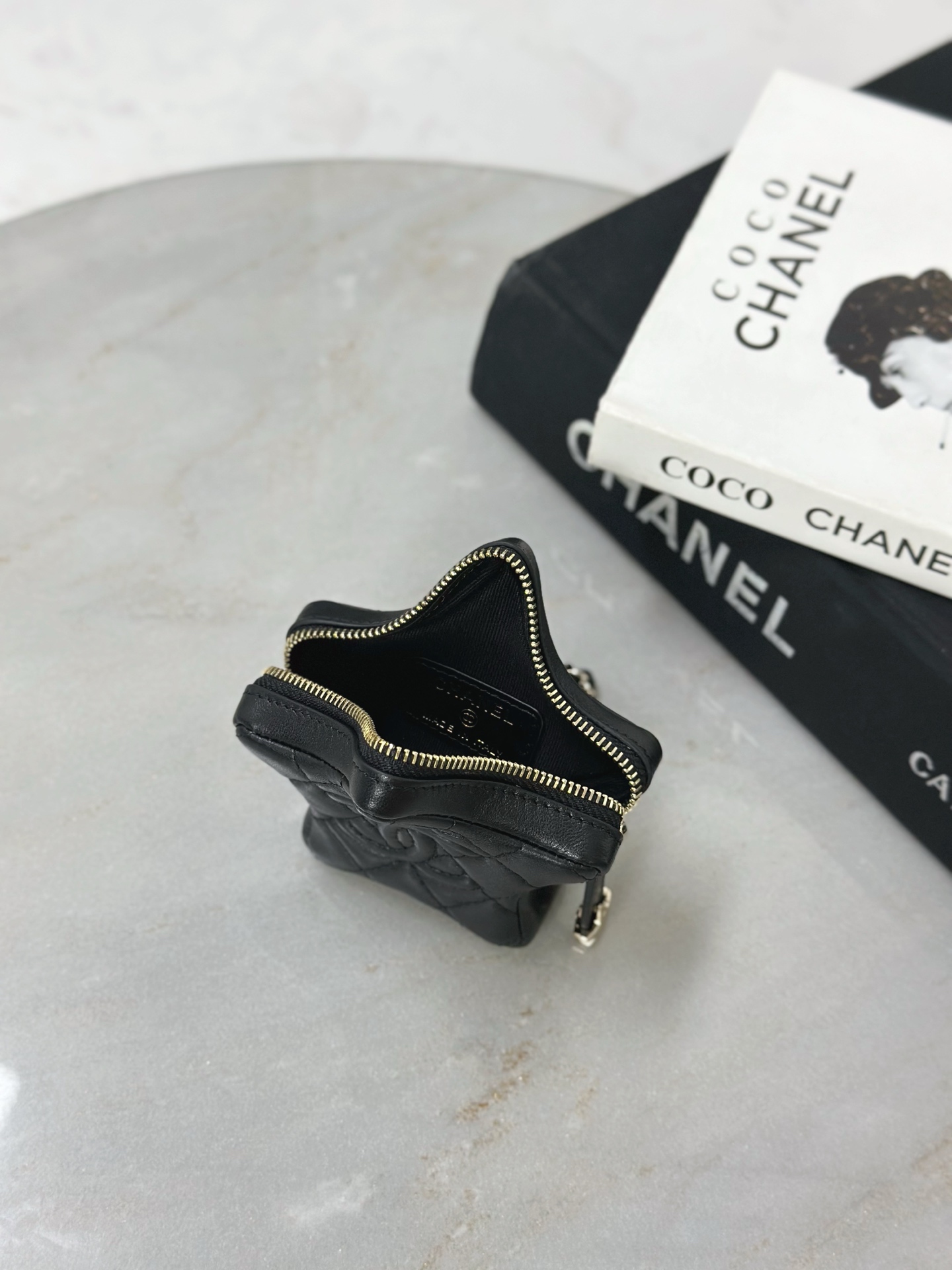 Chanel 高仿 星形菱格零錢包 小香CC拉鍊收納包 黑色迷你款| 8 Chanel 高仿 星形菱格零錢包 小香CC拉鍊收納包 黑色迷你款