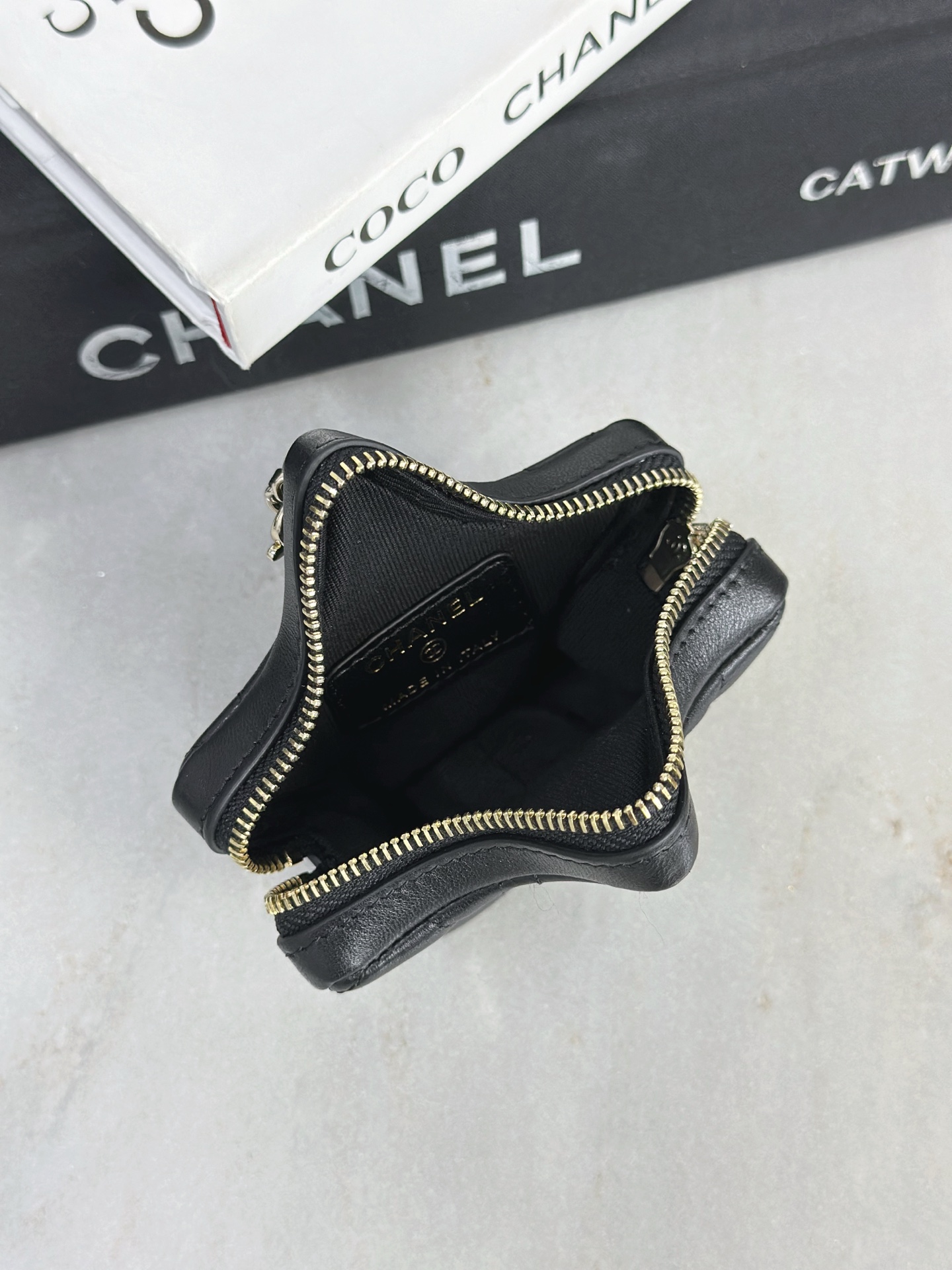 Chanel 高仿 星形菱格零錢包 小香CC拉鍊收納包 黑色迷你款| 7 Chanel 高仿 星形菱格零錢包 小香CC拉鍊收納包 黑色迷你款