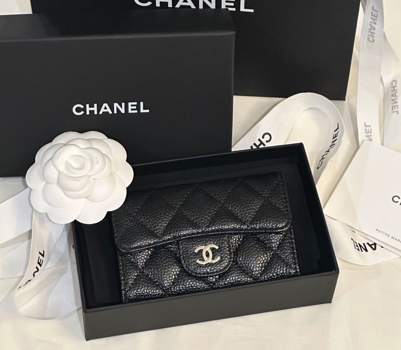Chanel A貨 黑色菱格鑰匙包 小香CC翻蓋零錢卡包| 14 Chanel A貨 黑色菱格鑰匙包 小香CC翻蓋零錢卡包