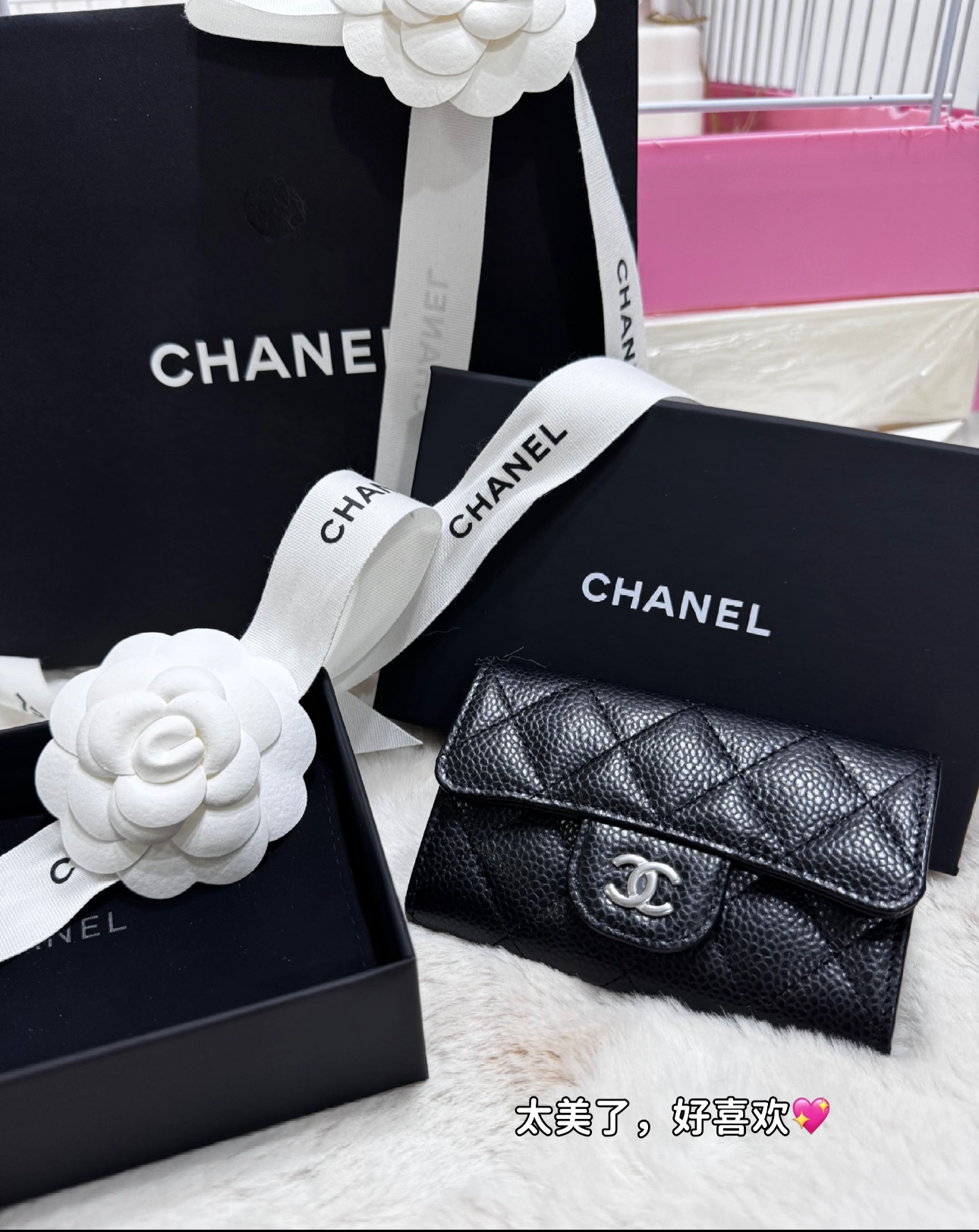 Chanel A貨 黑色菱格鑰匙包 小香CC翻蓋零錢卡包| 11 Chanel A貨 黑色菱格鑰匙包 小香CC翻蓋零錢卡包