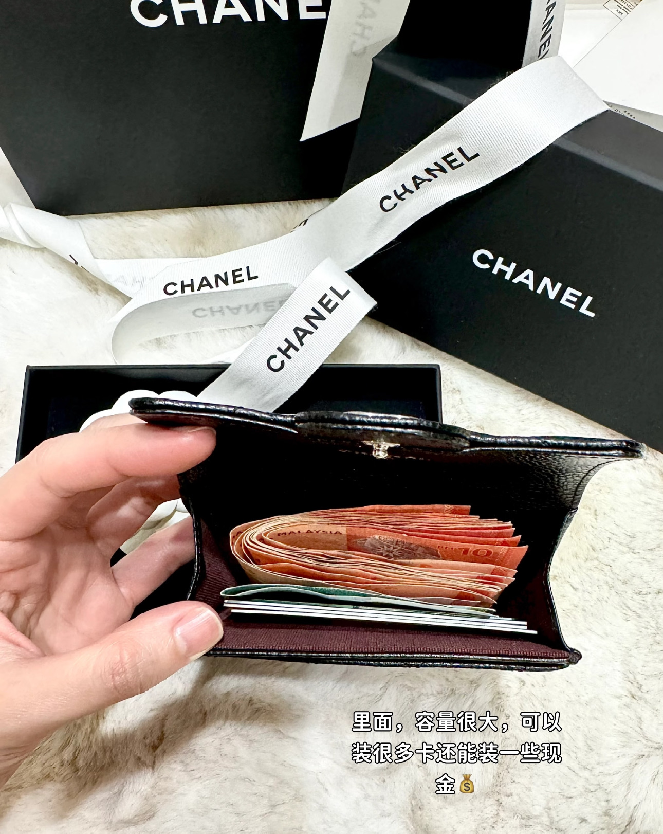 Chanel A貨 黑色菱格鑰匙包 小香CC翻蓋零錢卡包| 8 Chanel A貨 黑色菱格鑰匙包 小香CC翻蓋零錢卡包