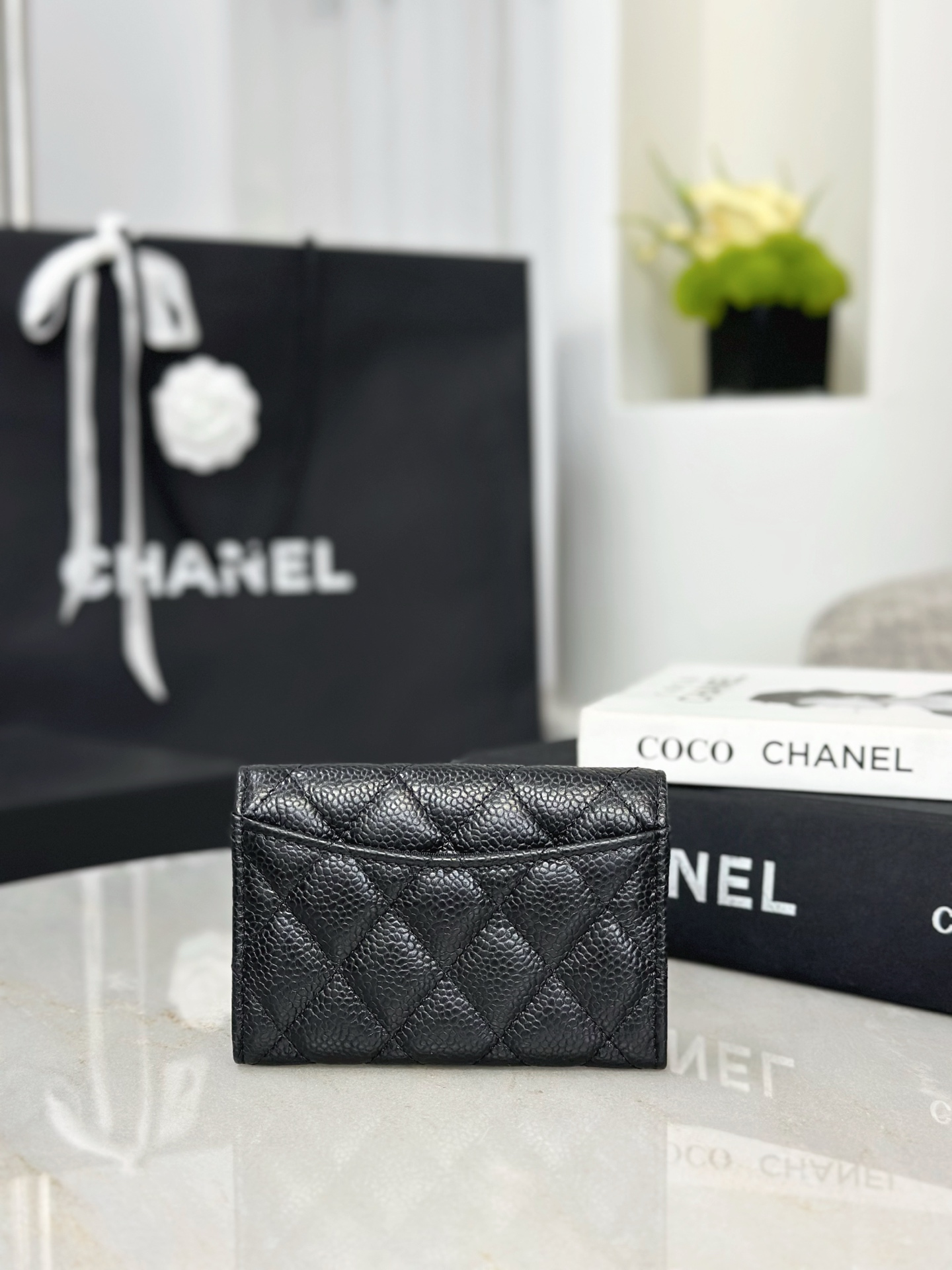 Chanel 高仿 黑色菱格拉鍊短夾 CC金標小香零錢包| 13 Chanel 高仿 黑色菱格拉鍊短夾 CC金標小香零錢包