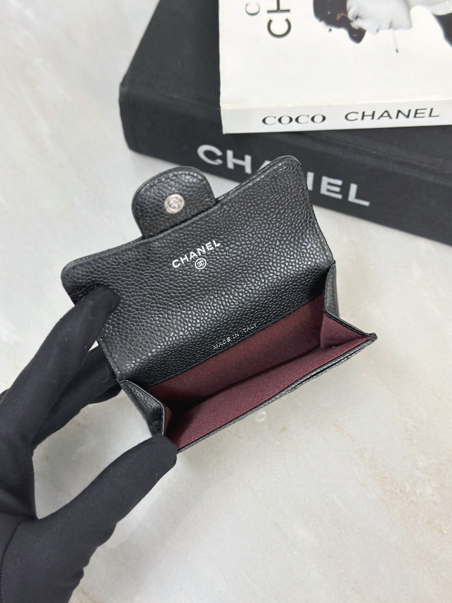 Chanel 高仿 黑色菱格拉鍊短夾 CC金標小香零錢包| 7 Chanel 高仿 黑色菱格拉鍊短夾 CC金標小香零錢包