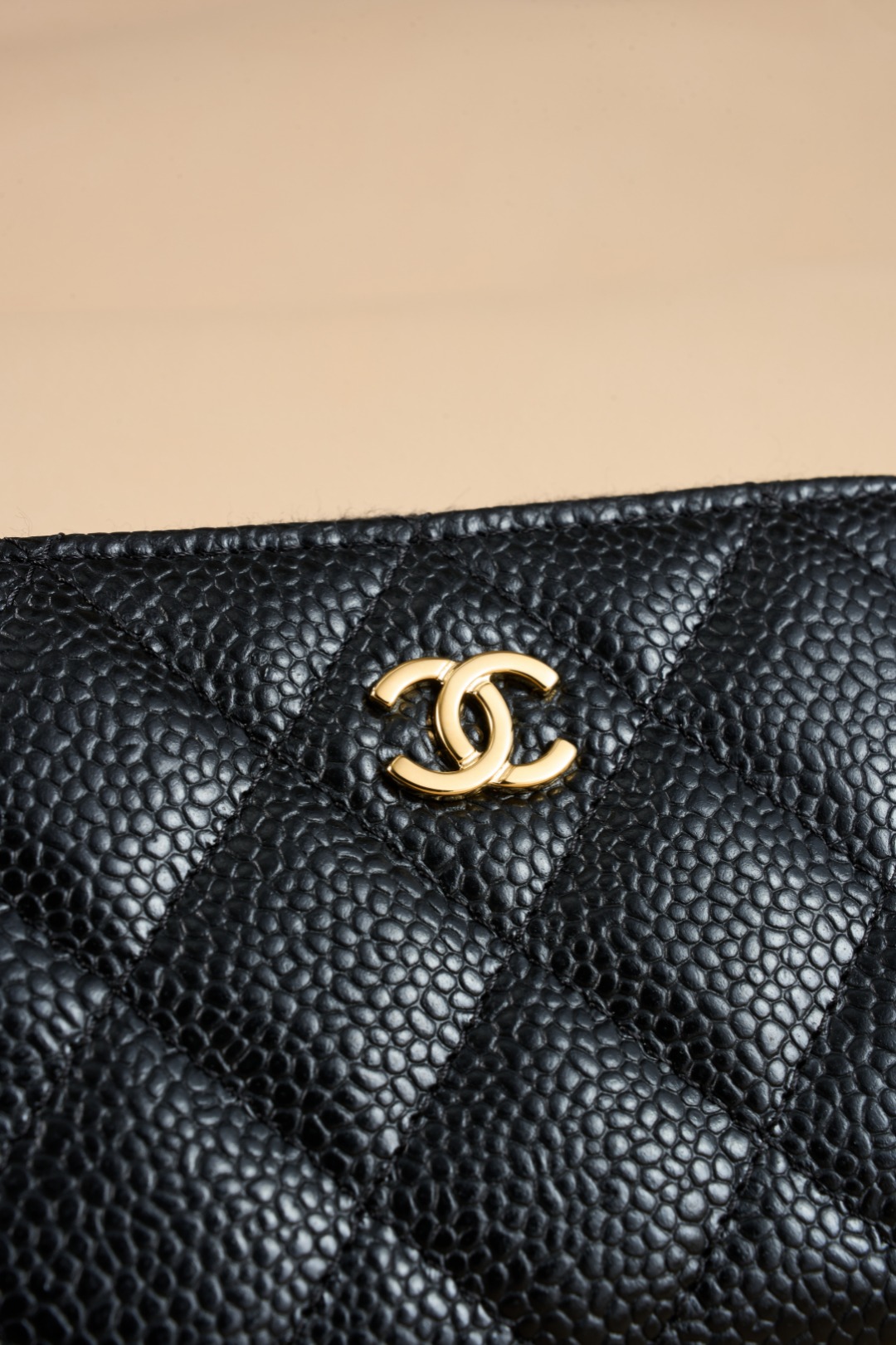 Chanel A貨 黑色菱格零錢包 CC金標迷你拉鍊卡包| 9 Chanel A貨 黑色菱格零錢包 CC金標迷你拉鍊卡包
