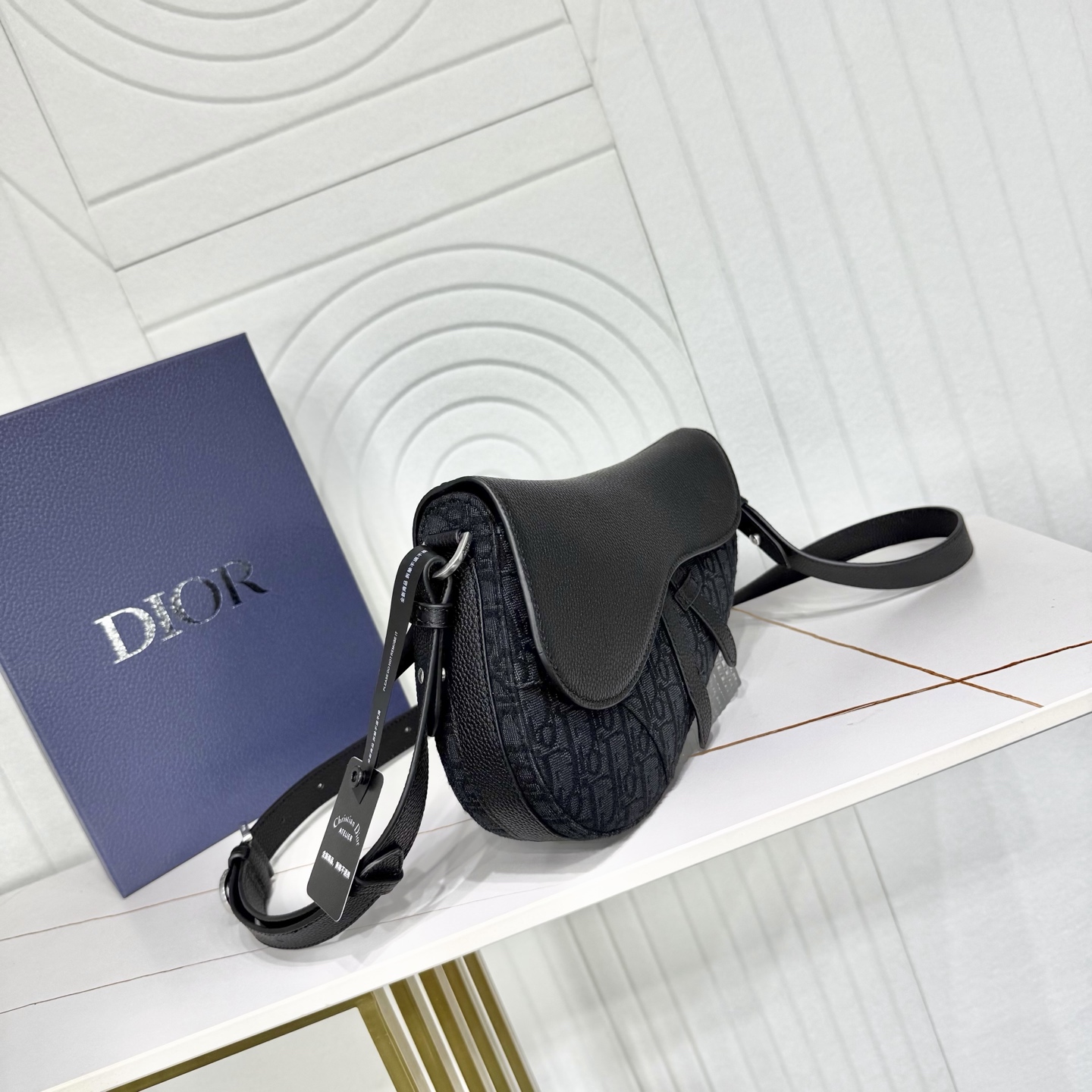 Dior 一比一 Saddle 馬鞍包 深藍Oblique緹花帆布斜背包| 14 Dior 一比一 Saddle 馬鞍包 深藍Oblique緹花帆布斜背包