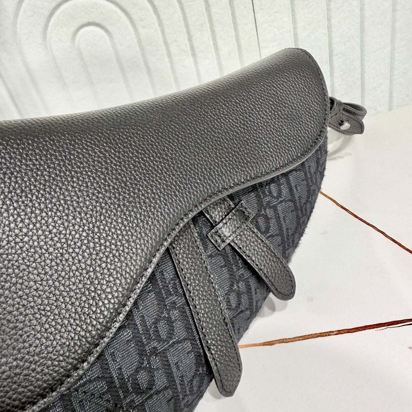 Dior 一比一 Saddle 馬鞍包 深藍Oblique緹花帆布斜背包| 10 Dior 一比一 Saddle 馬鞍包 深藍Oblique緹花帆布斜背包