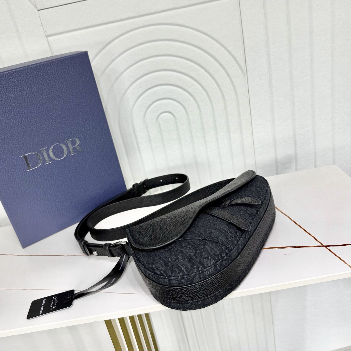 Dior 一比一 Saddle 馬鞍包 深藍Oblique緹花帆布斜背包| 8 Dior 一比一 Saddle 馬鞍包 深藍Oblique緹花帆布斜背包