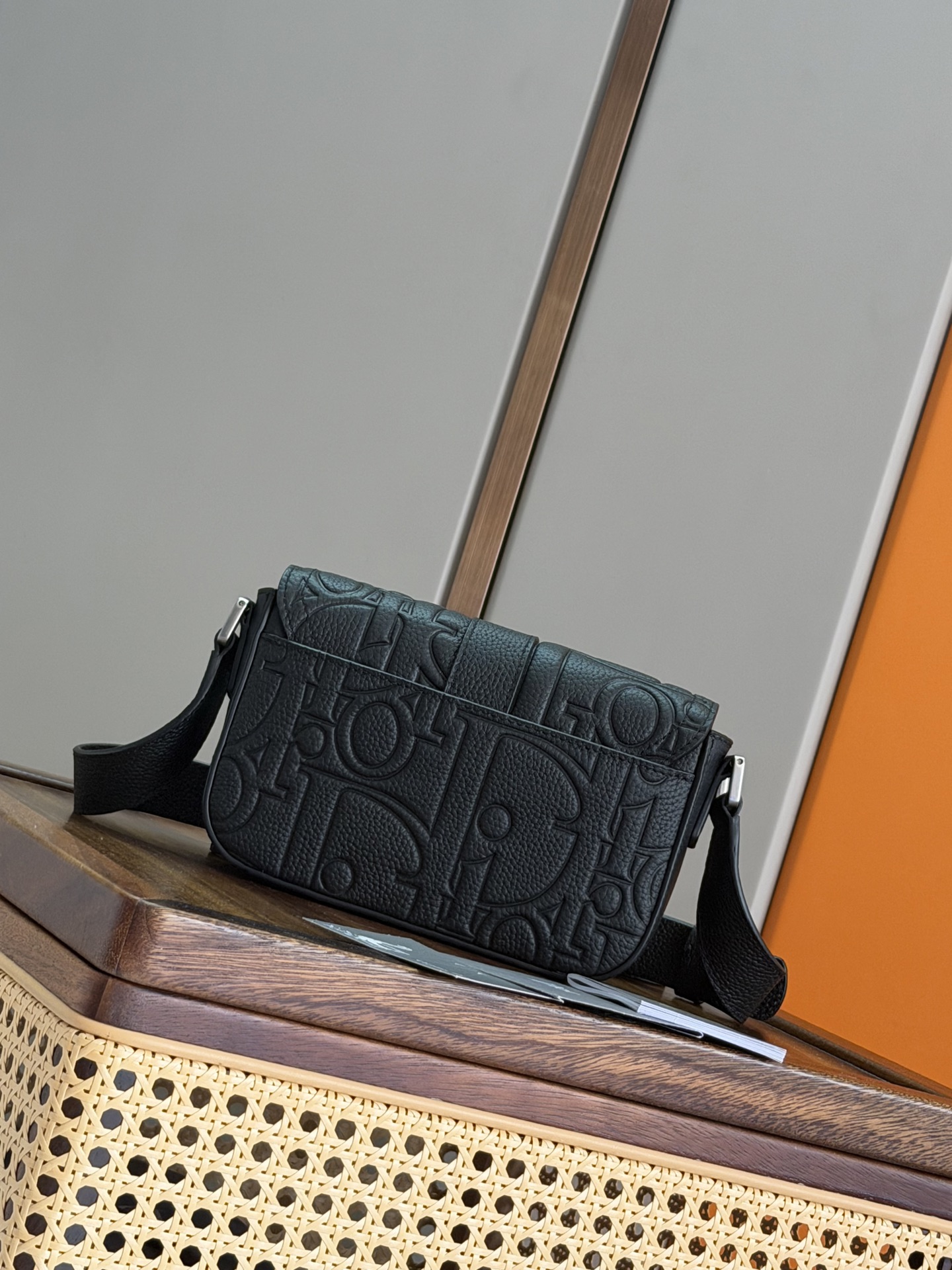 Dior 原單 Saddle 馬鞍包 黑色壓紋LOGO牛皮斜背包| 13 Dior 原單 Saddle 馬鞍包 黑色壓紋LOGO牛皮斜背包