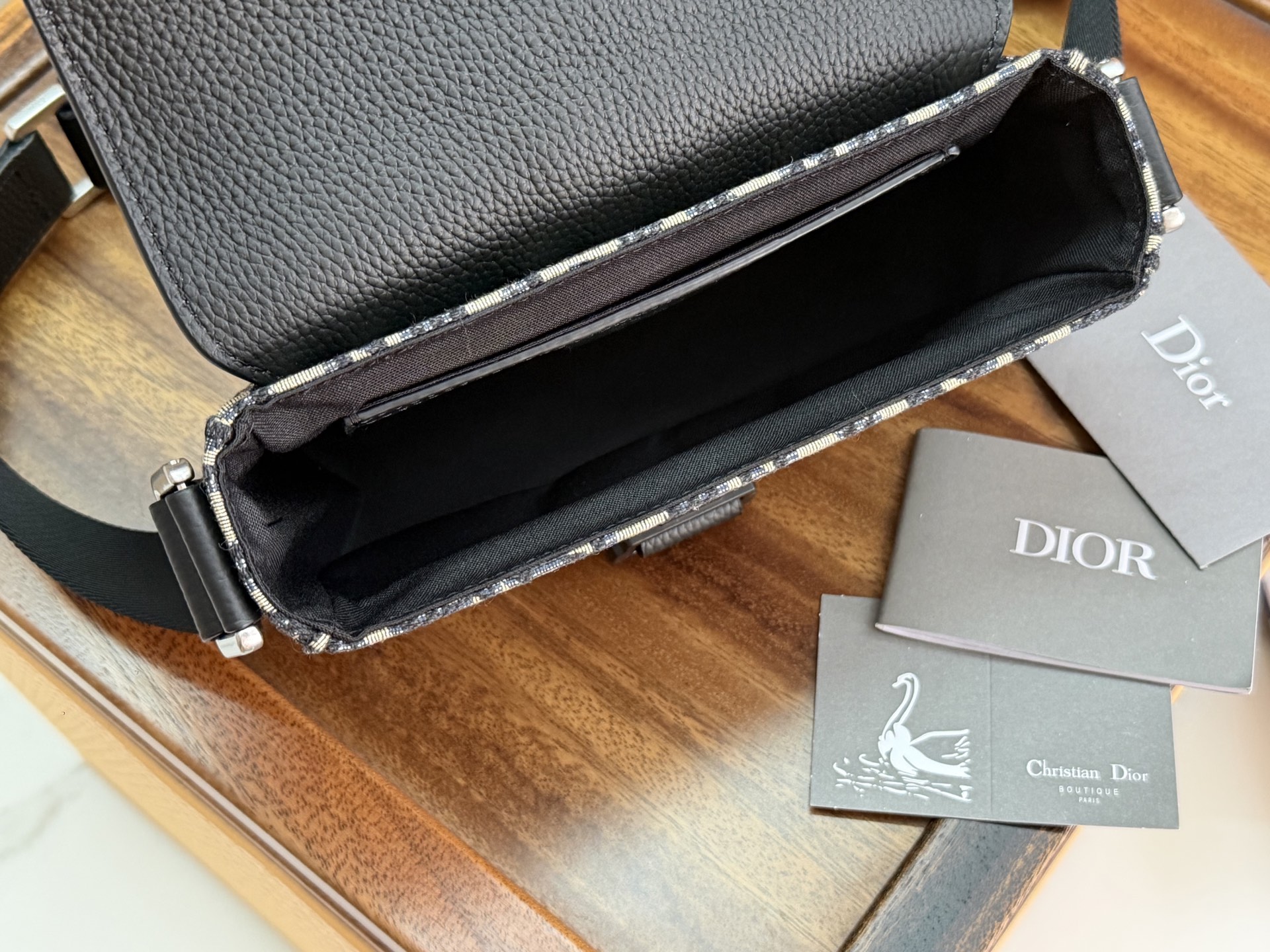 Dior 高仿 Saddle 馬鞍包 黑色拼接Oblique緹花斜背包| 8 Dior 高仿 Saddle 馬鞍包 黑色拼接Oblique緹花斜背包