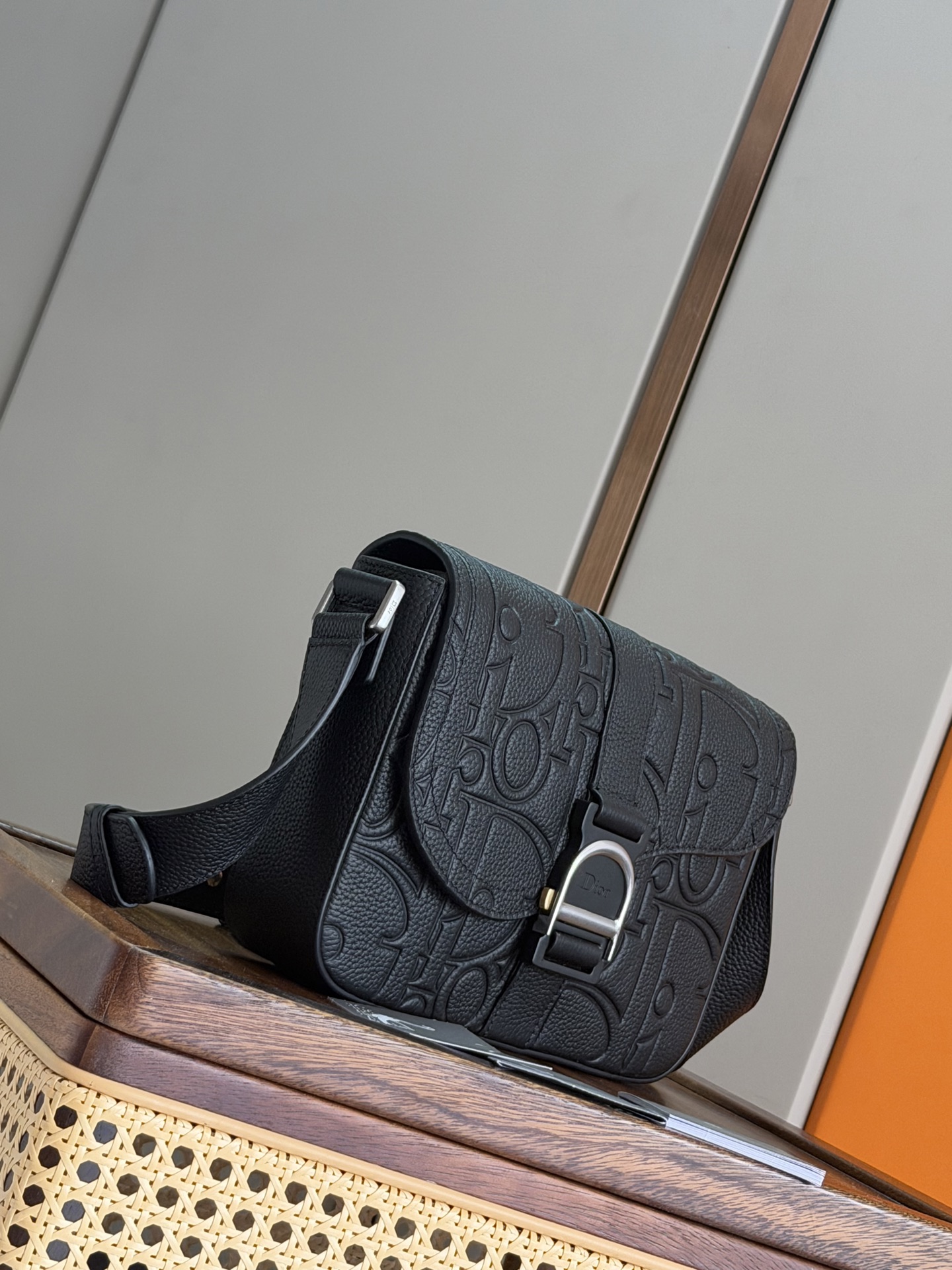 Dior 高仿 Saddle 馬鞍包 Oblique老花拼接黑色扣件斜背包| 14 Dior 高仿 Saddle 馬鞍包 Oblique老花拼接黑色扣件斜背包