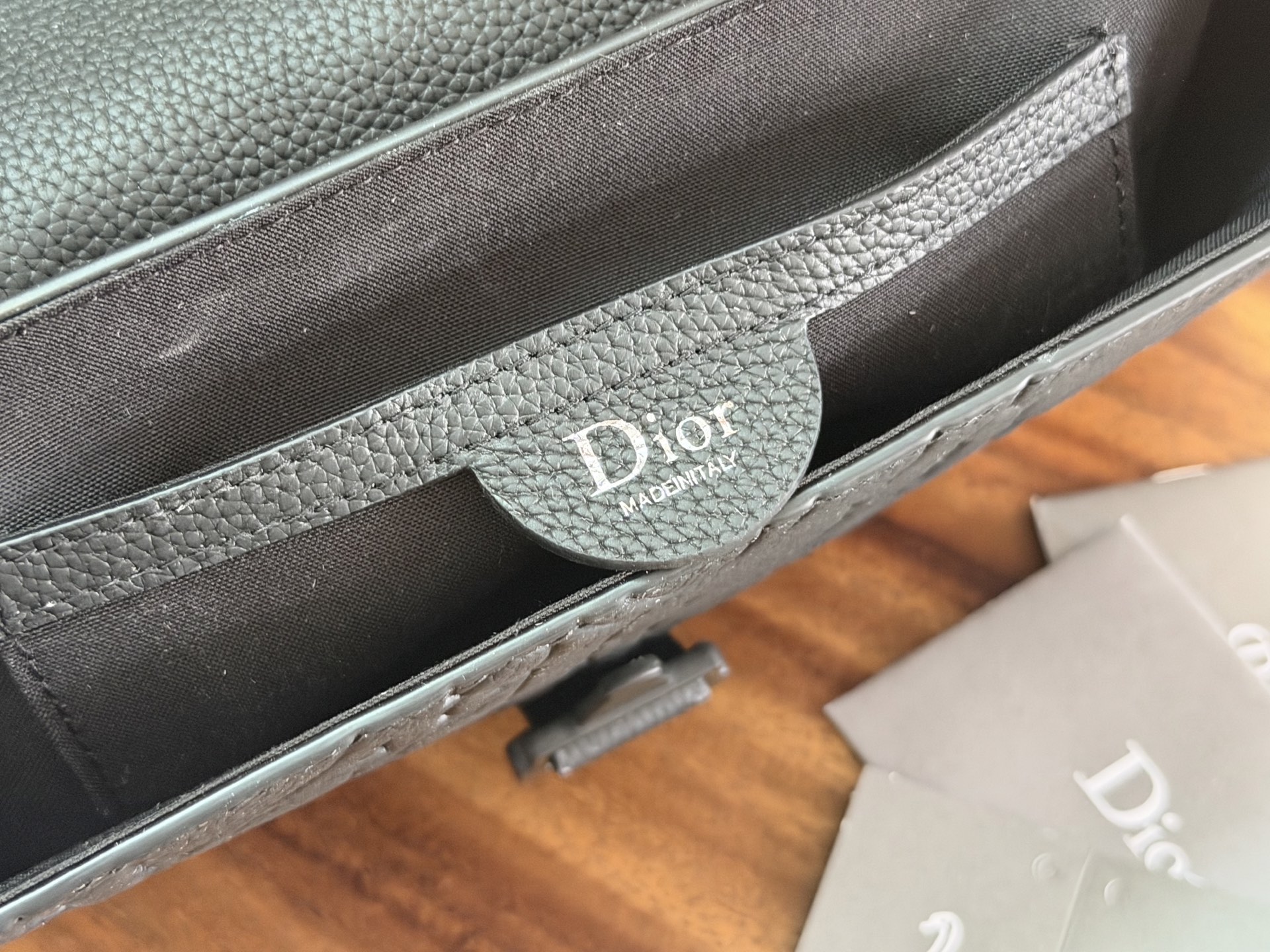 Dior 高仿 Saddle 馬鞍包 Oblique老花拼接黑色扣件斜背包| 7 Dior 高仿 Saddle 馬鞍包 Oblique老花拼接黑色扣件斜背包