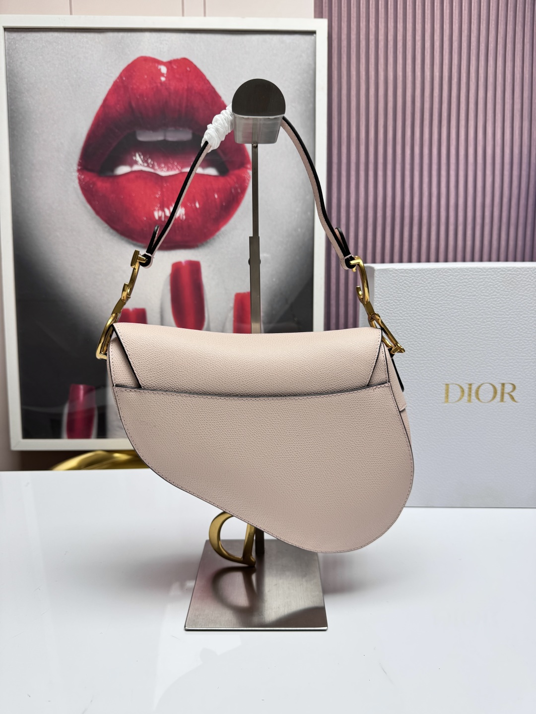 Dior A貨馬鞍包 淺粉裸色氣質單肩包優雅斜背款| 14 Dior A貨馬鞍包 淺粉裸色氣質單肩包優雅斜背款