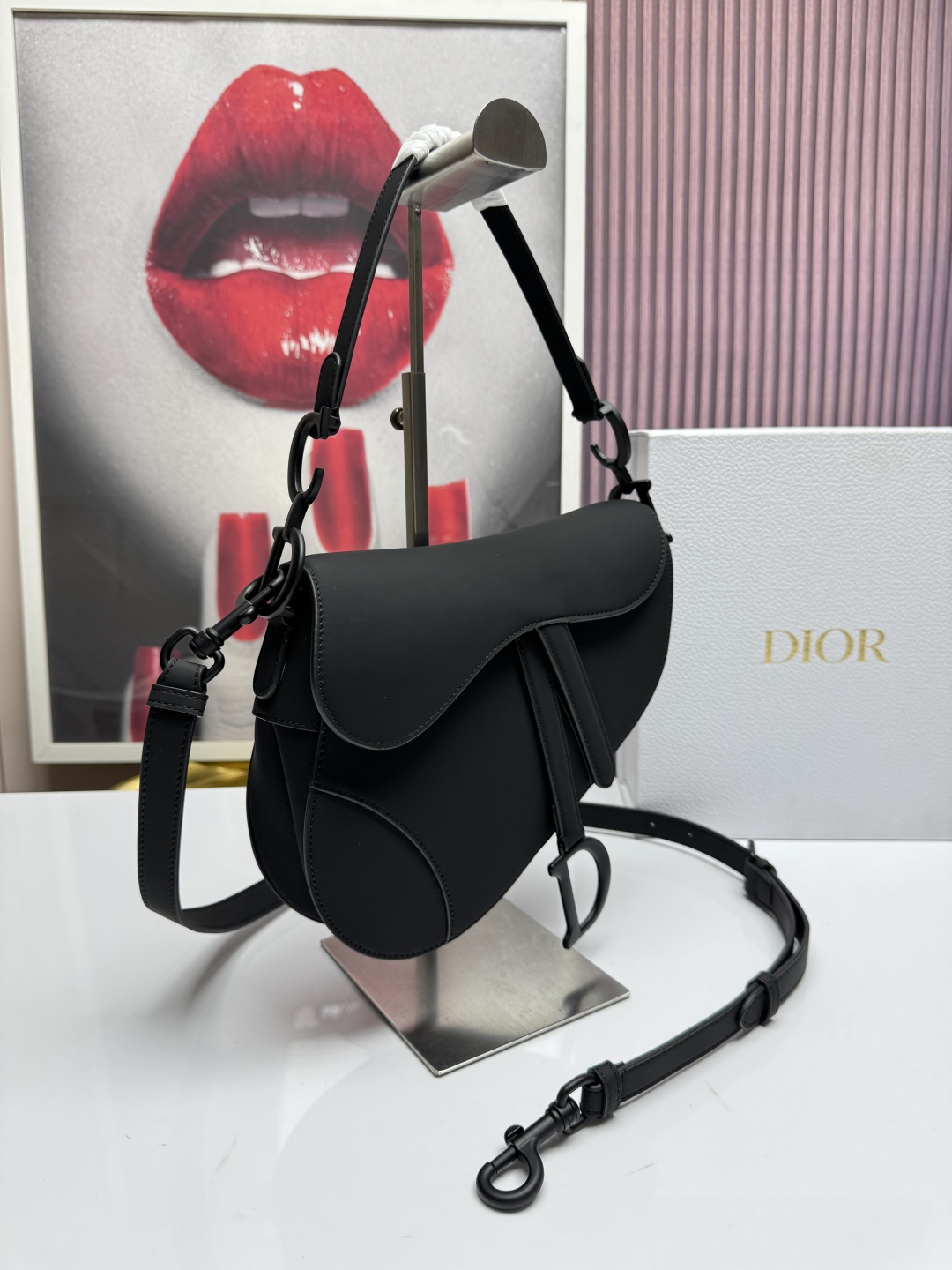 Dior 一比一馬鞍包 全黑五金設計單肩斜背包極簡高級款| 14 Dior 一比一馬鞍包 全黑五金設計單肩斜背包極簡高級款