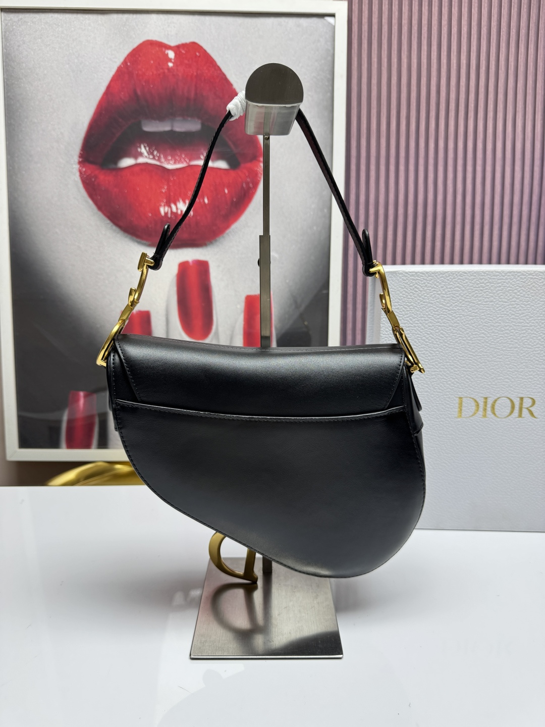 Dior 原單馬鞍包 全黑五金設計單肩斜背包極簡高級款| 14 Dior 原單馬鞍包 全黑五金設計單肩斜背包極簡高級款
