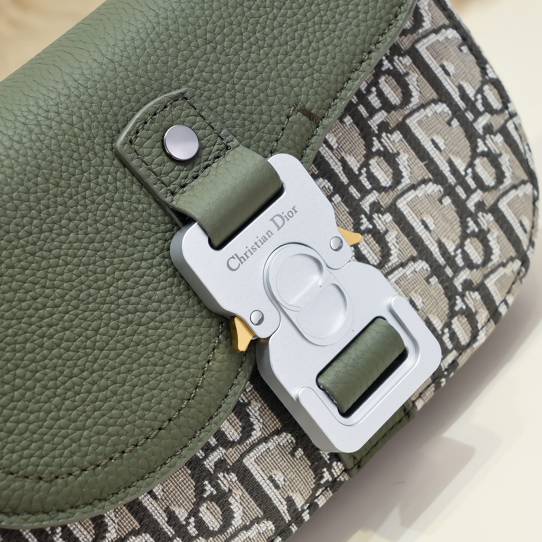 Dior 高仿 Safari Oblique軍綠拼接半月斜背包女款精品包| 12 Dior 高仿 Safari Oblique軍綠拼接半月斜背包女款精品包