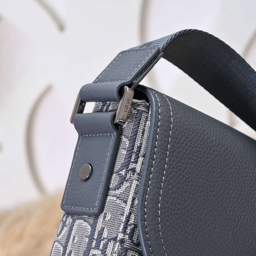 DDior 高仿 Oblique灰藍拼接半月斜背包精品小包| 11 DDior 高仿 Oblique灰藍拼接半月斜背包精品小包