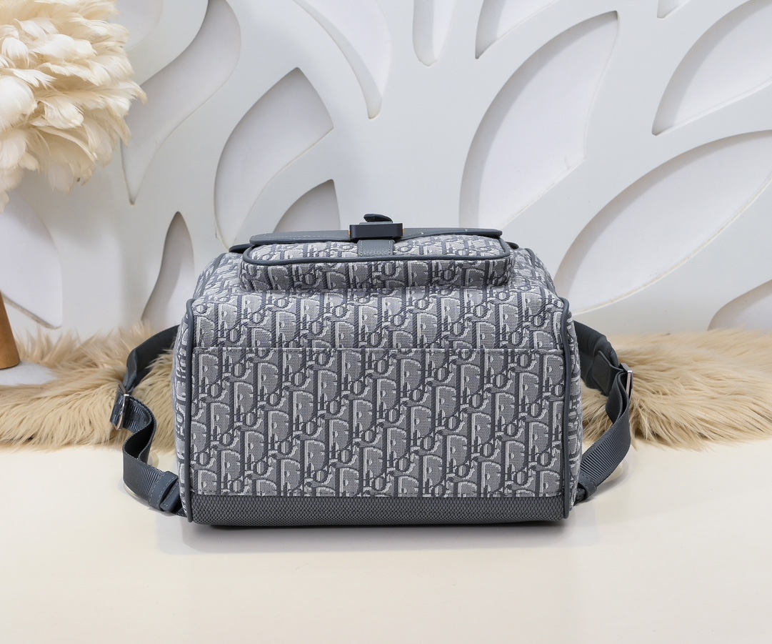Dior 原單 Oblique灰藍老花後背包精品雙肩男包| 10 Dior 原單 Oblique灰藍老花後背包精品雙肩男包
