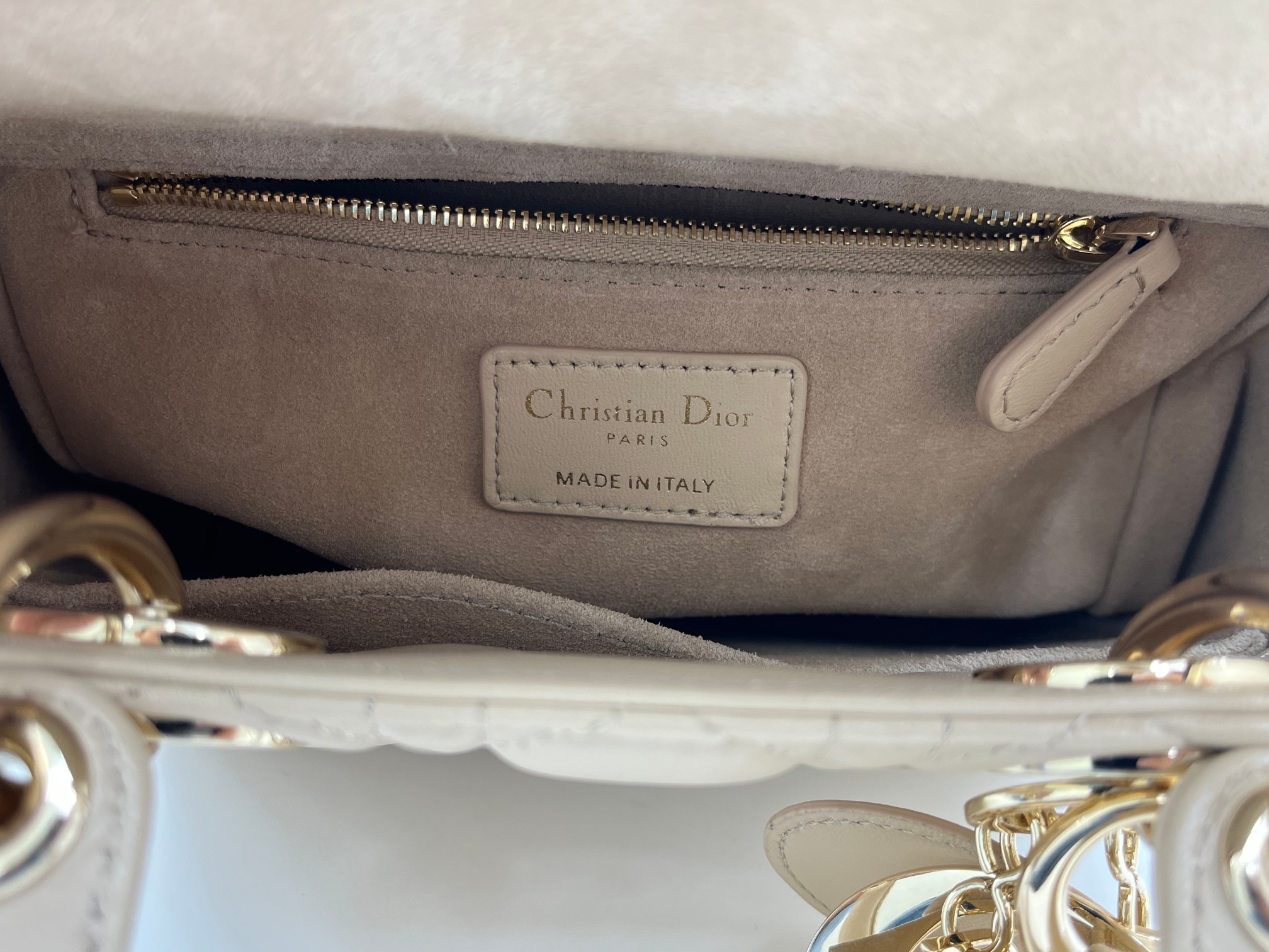 高仿Dior Lady Dior奶茶色藤格紋戴妃包女士手提斜挎包| 8 高仿Dior Lady Dior奶茶色藤格紋戴妃包女士手提斜挎包