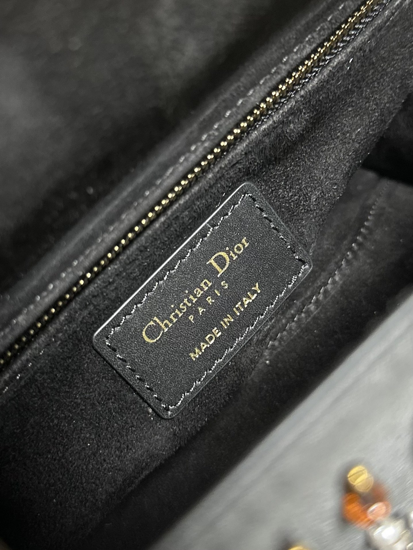一比一Dior Lady Dior黑色流蘇珠飾戴妃包高級手提包| 7 一比一Dior Lady Dior黑色流蘇珠飾戴妃包高級手提包