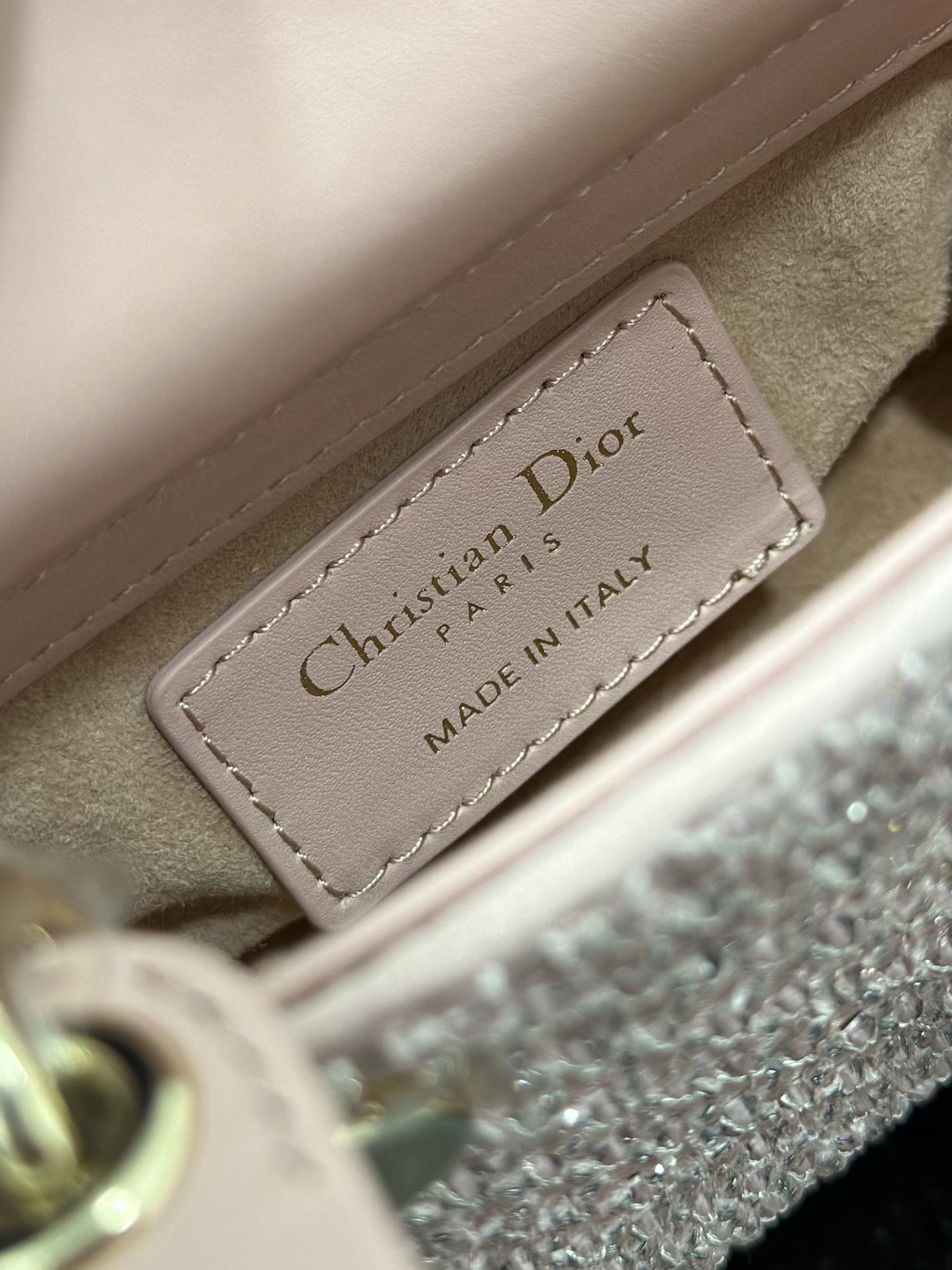 A貨Dior Lady Dior粉色鑽飾迷你包 甜美風精品手提包| 7 A貨Dior Lady Dior粉色鑽飾迷你包 甜美風精品手提包