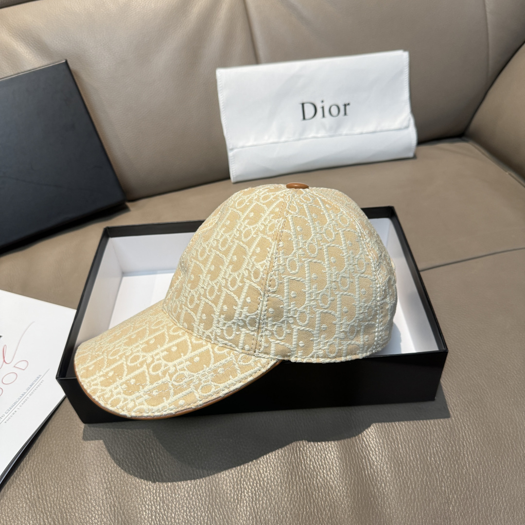 Dior高仿Oblique老花棒球帽米色經典提花鴨舌帽| 14 Dior高仿Oblique老花棒球帽米色經典提花鴨舌帽