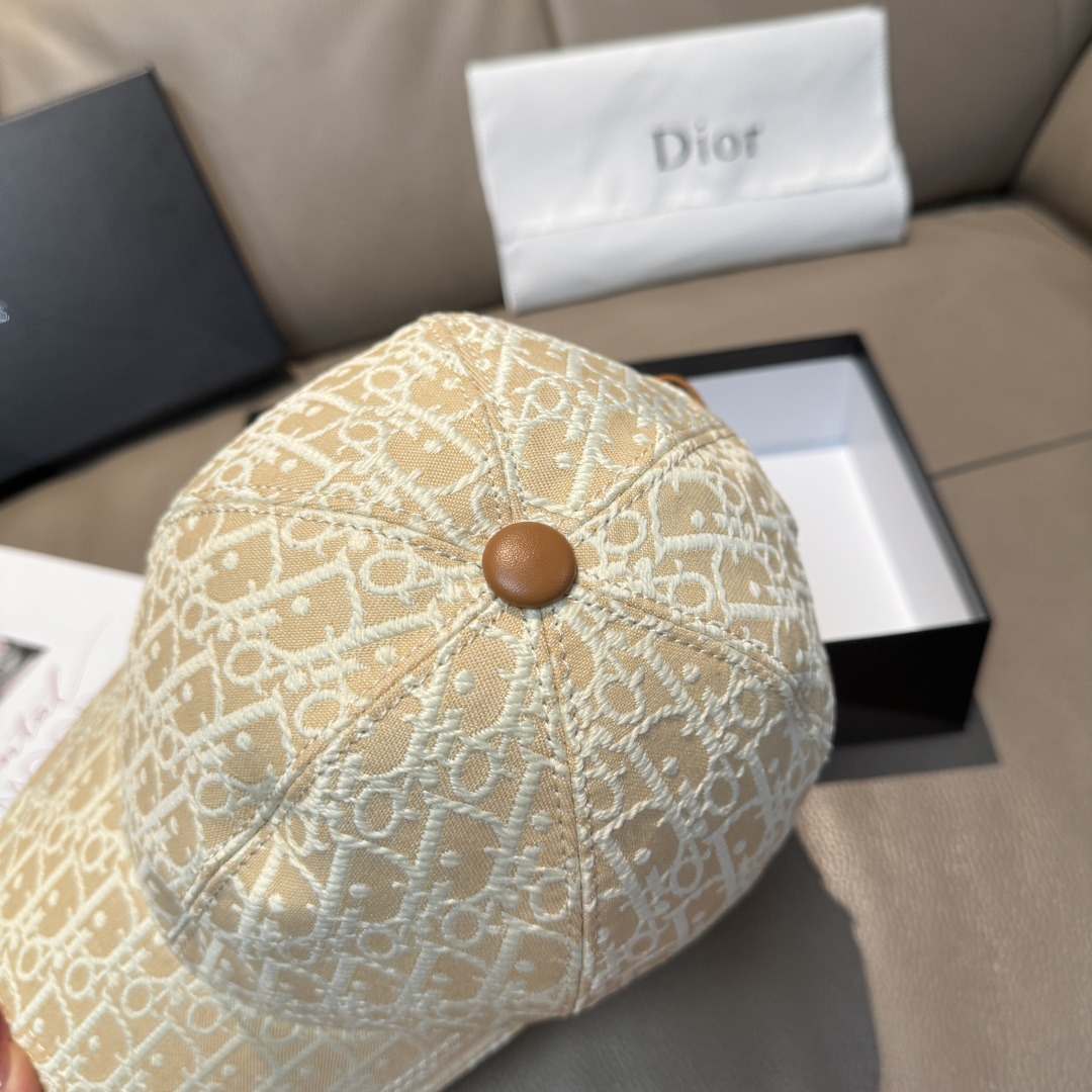 Dior高仿Oblique老花棒球帽米色經典提花鴨舌帽| 11 Dior高仿Oblique老花棒球帽米色經典提花鴨舌帽
