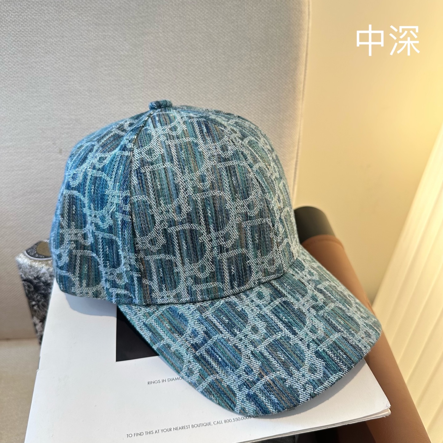 Dior高仿老花提花棒球帽 滿版Oblique鴨舌帽中深色款| 12 Dior高仿老花提花棒球帽 滿版Oblique鴨舌帽中深色款