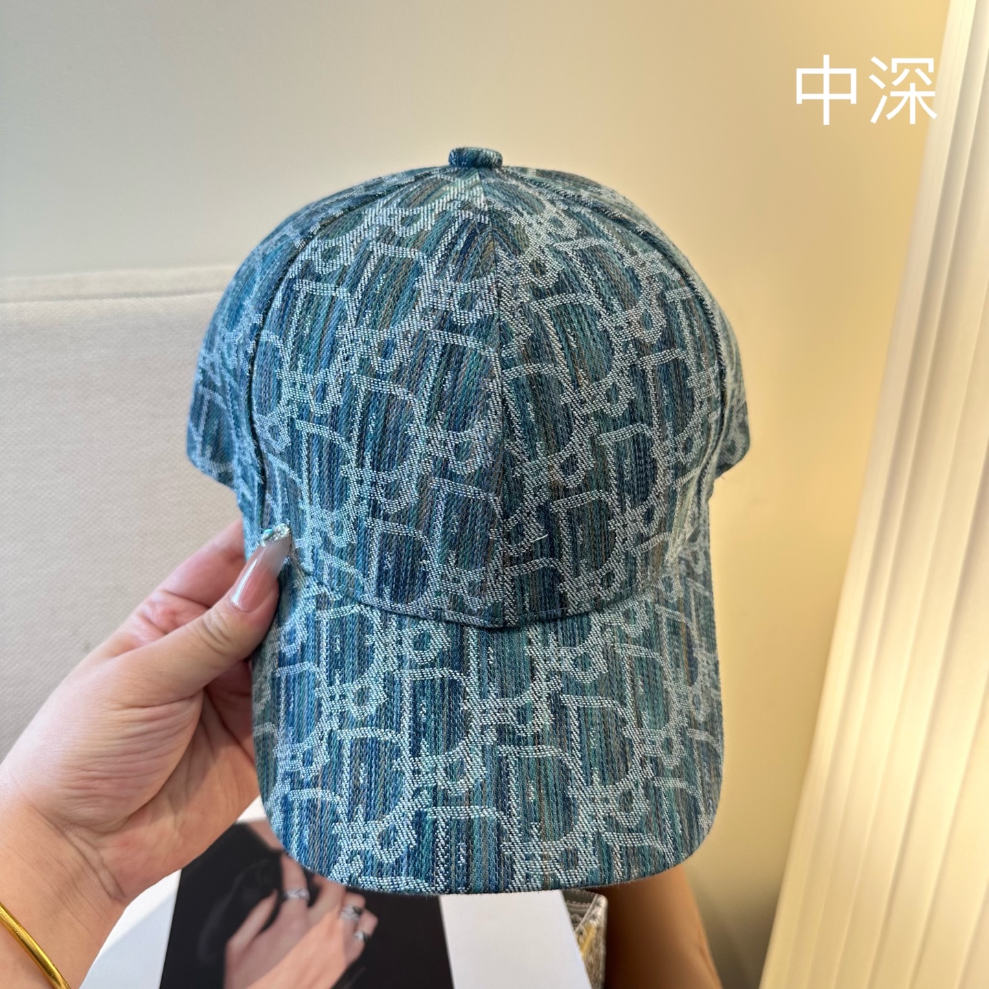 Dior高仿老花提花棒球帽 滿版Oblique鴨舌帽中深色款| 11 Dior高仿老花提花棒球帽 滿版Oblique鴨舌帽中深色款
