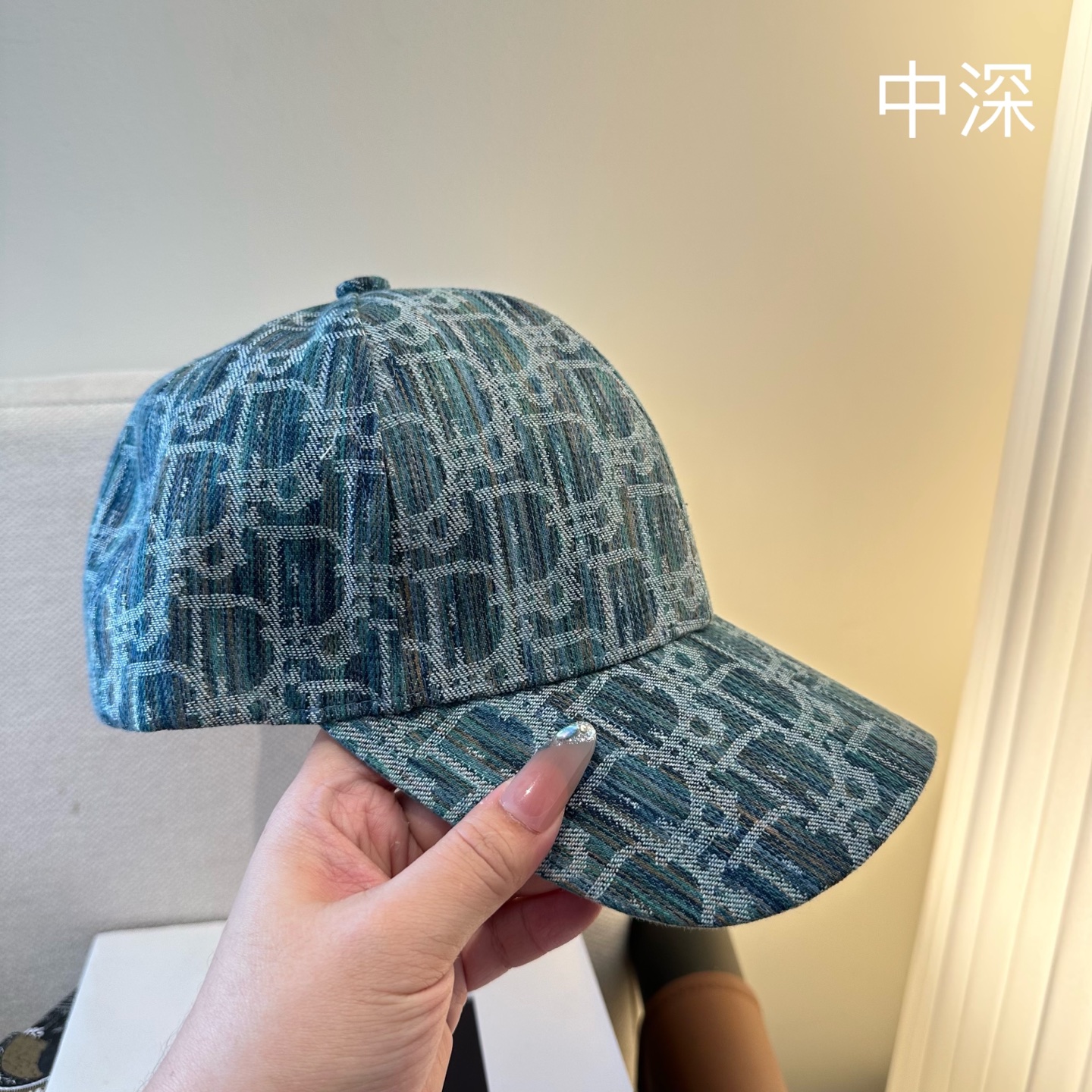 Dior高仿老花提花棒球帽 滿版Oblique鴨舌帽中深色款| 8 Dior高仿老花提花棒球帽 滿版Oblique鴨舌帽中深色款