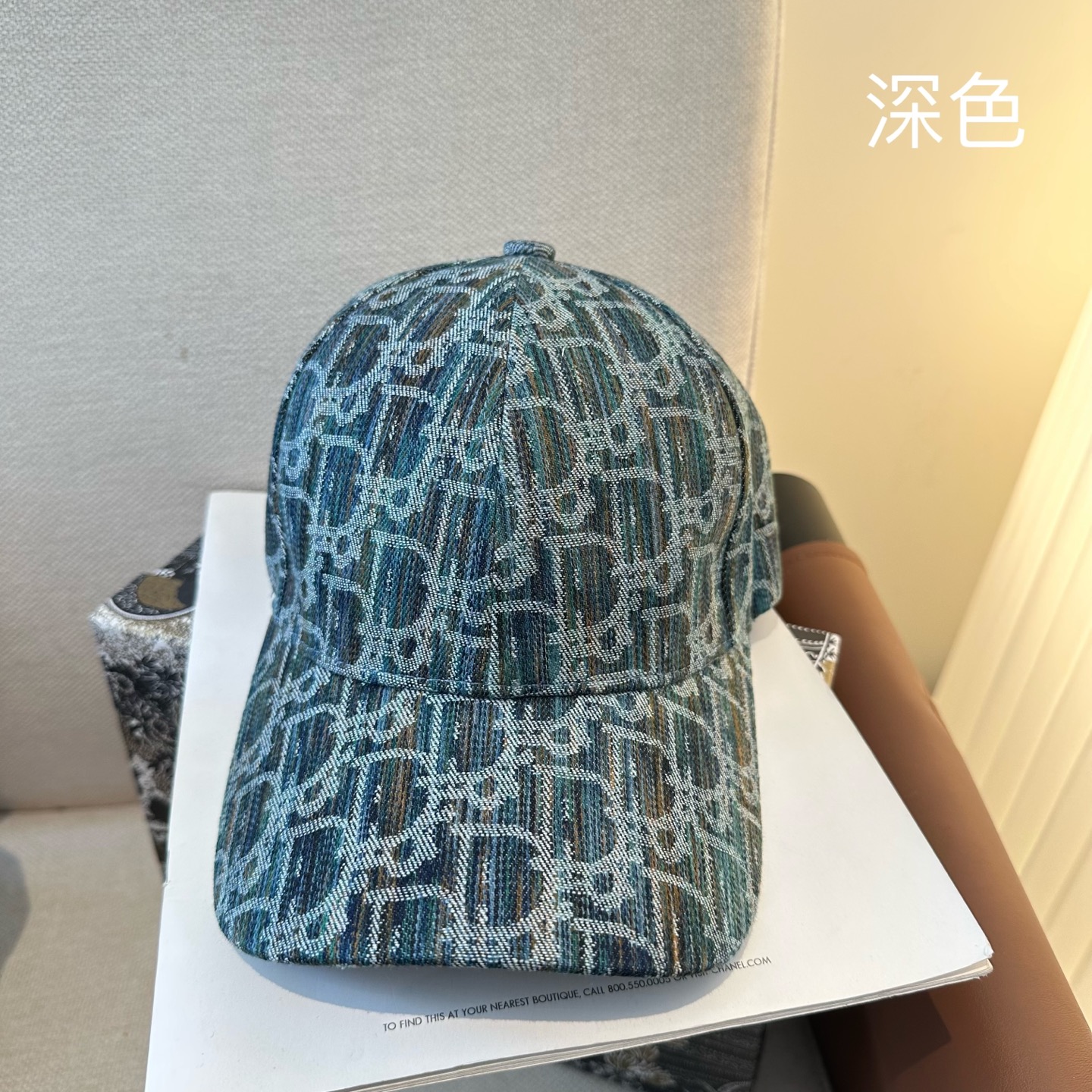 Dior一比一老花提花鴨舌帽 滿版Oblique淺色棒球帽| 6 Dior一比一老花提花鴨舌帽 滿版Oblique淺色棒球帽