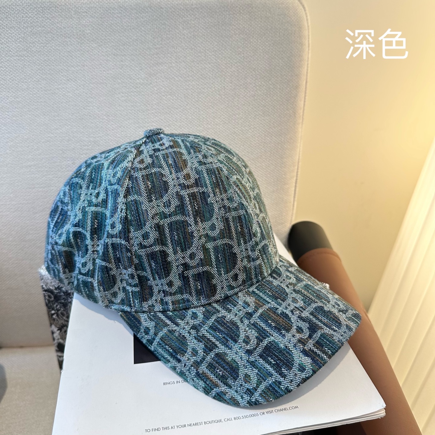 Dior一比一老花提花鴨舌帽 滿版Oblique淺色棒球帽| 14 Dior一比一老花提花鴨舌帽 滿版Oblique淺色棒球帽