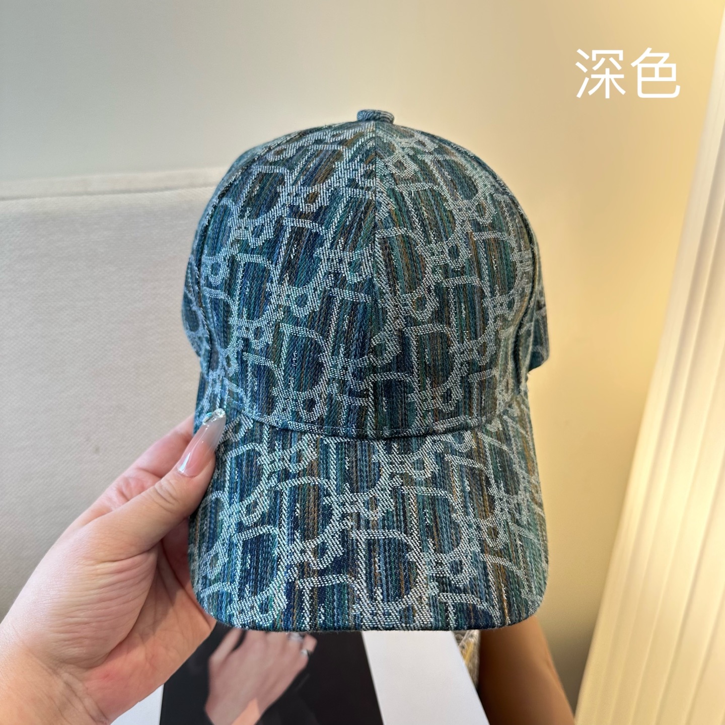 Dior一比一老花提花鴨舌帽 滿版Oblique淺色棒球帽| 13 Dior一比一老花提花鴨舌帽 滿版Oblique淺色棒球帽